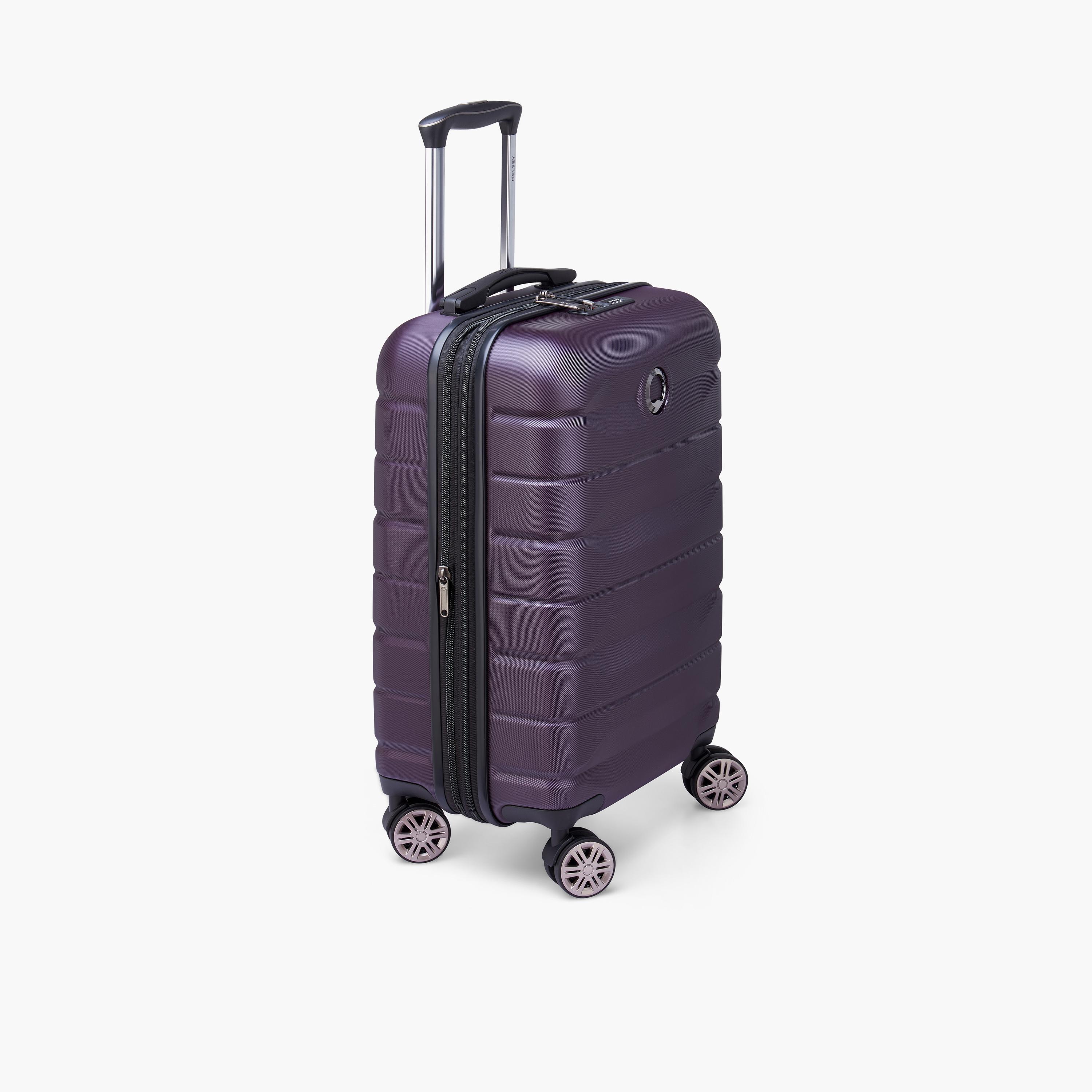 Delsey Paris Air Armour Hardcase Expendable Double Wheel Cabin Trolley Suitcase 55 CM purple-travel-luggagesandbags-luggage-image-6