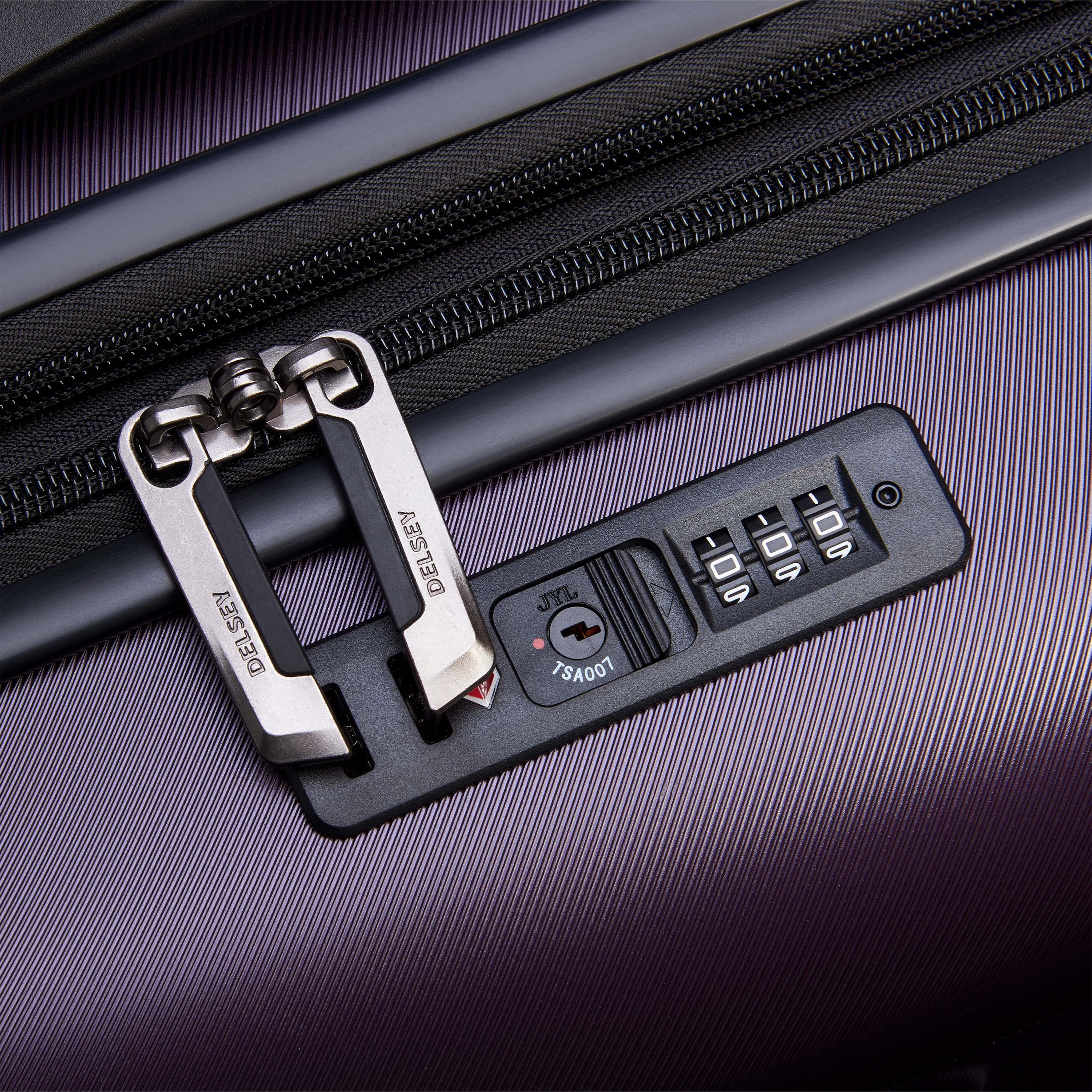 Delsey Paris Air Armour Hardcase Expendable Double Wheel Cabin Trolley Suitcase 55 CM purple-travel-luggagesandbags-luggage-image-9