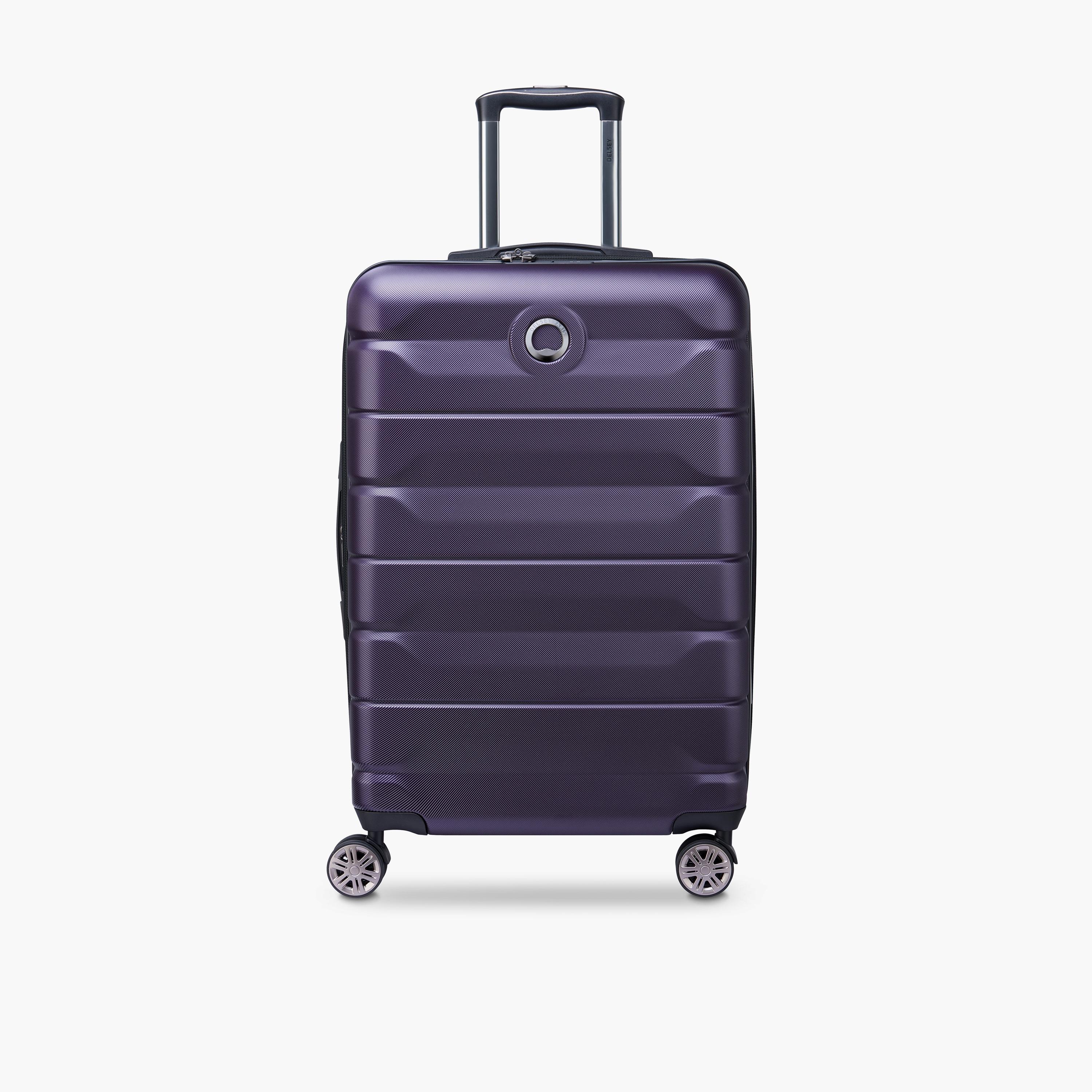 Delsey Paris Air Armour Hardcase Expendable Double Wheel Medium Trolley Suitcase 68 CM purple-travel-luggagesandbags-luggage-image-1