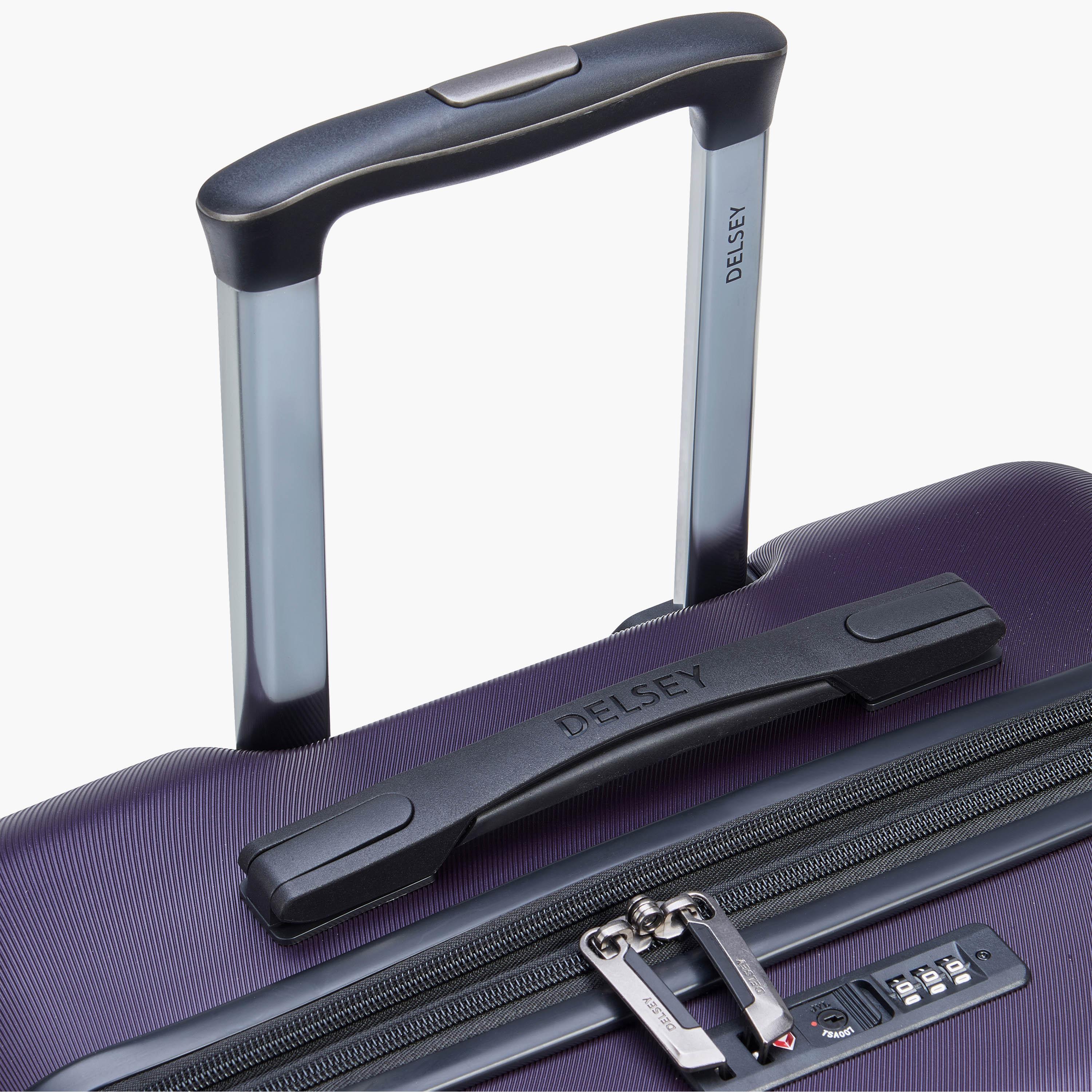 Delsey Paris Air Armour Hardcase Expendable Double Wheel Medium Trolley Suitcase 68 CM purple-travel-luggagesandbags-luggage-image-10
