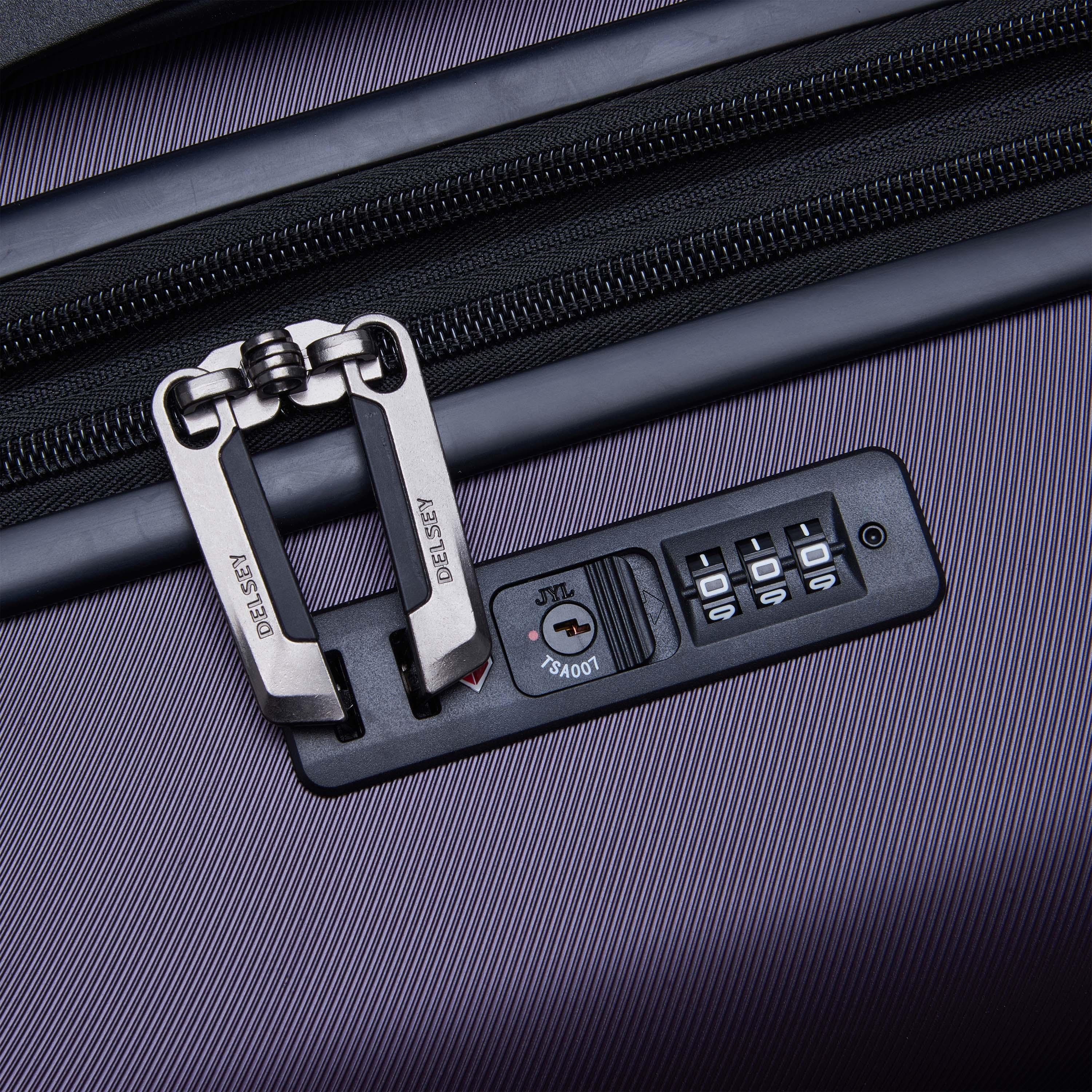 Delsey Paris Air Armour Hardcase Expendable Double Wheel Medium Trolley Suitcase 68 CM purple-travel-luggagesandbags-luggage-image-11