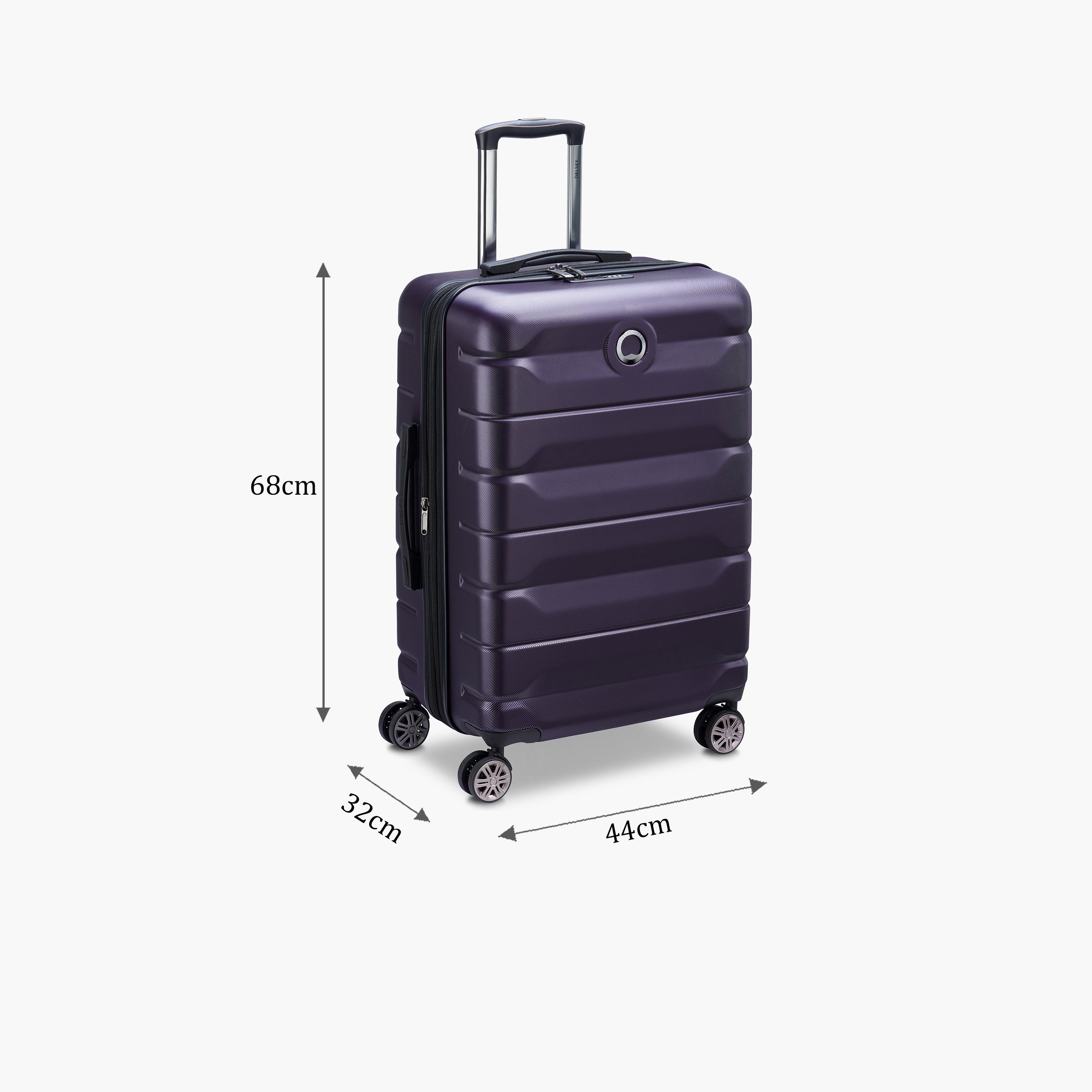 Delsey Paris Air Armour Hardcase Expendable Double Wheel Medium Trolley Suitcase 68 CM purple-travel-luggagesandbags-luggage-image-2