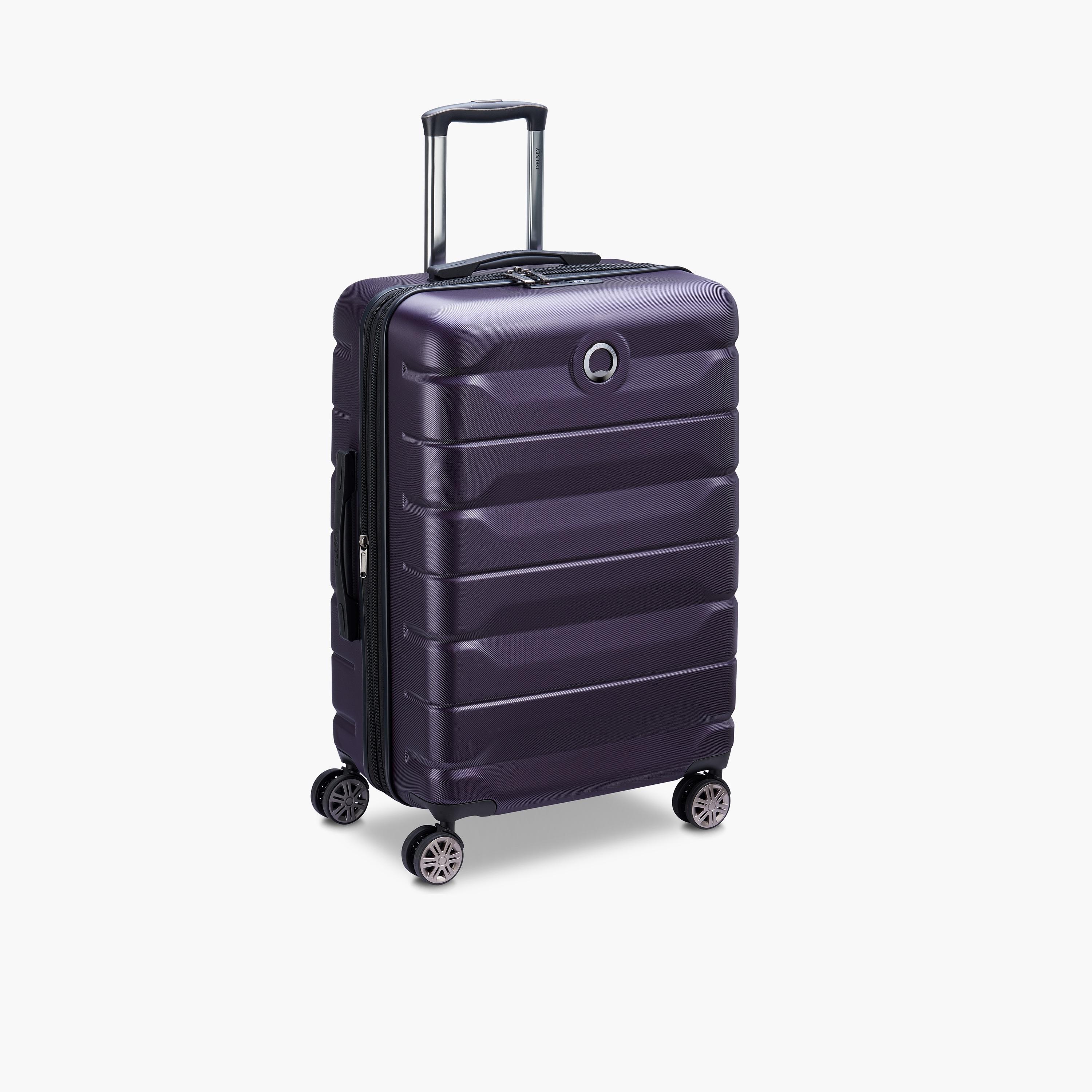Delsey Paris Air Armour Hardcase Expendable Double Wheel Medium Trolley Suitcase 68 CM purple-travel-luggagesandbags-luggage-image-5