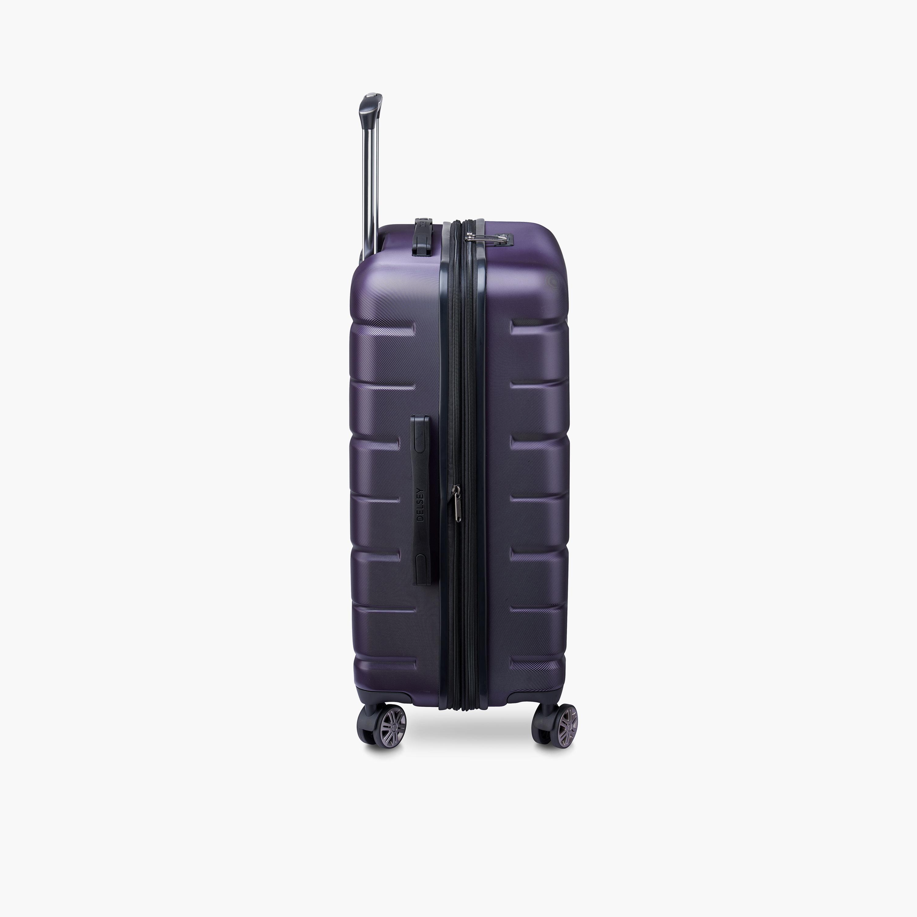 Delsey Paris Air Armour Hardcase Expendable Double Wheel Medium Trolley Suitcase 68 CM purple-travel-luggagesandbags-luggage-image-6