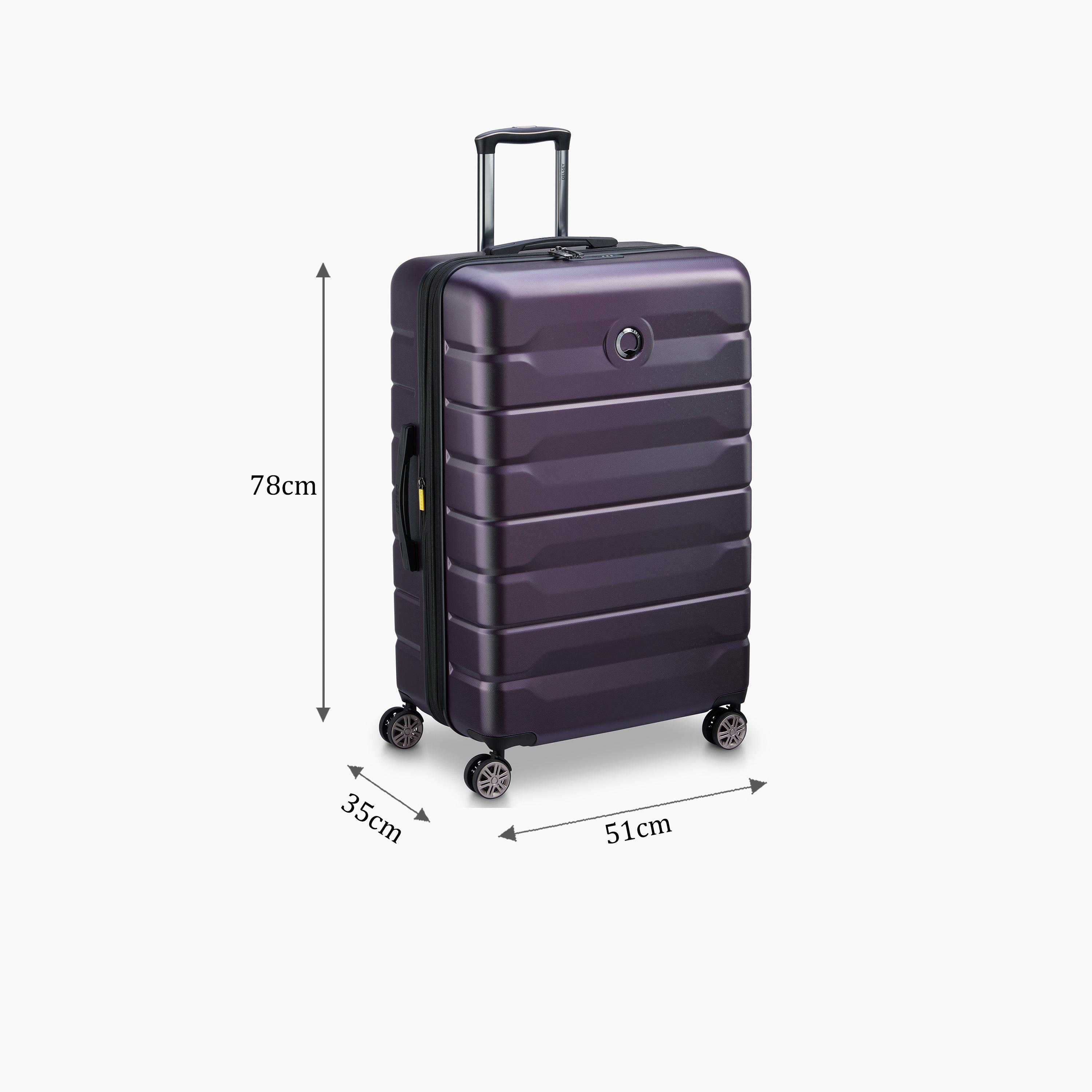 Delsey Paris Air Armour Hardcase Expendable Double Wheel Large Trolley Suitcase 78 CM purple-travel-luggagesandbags-luggage-image-2