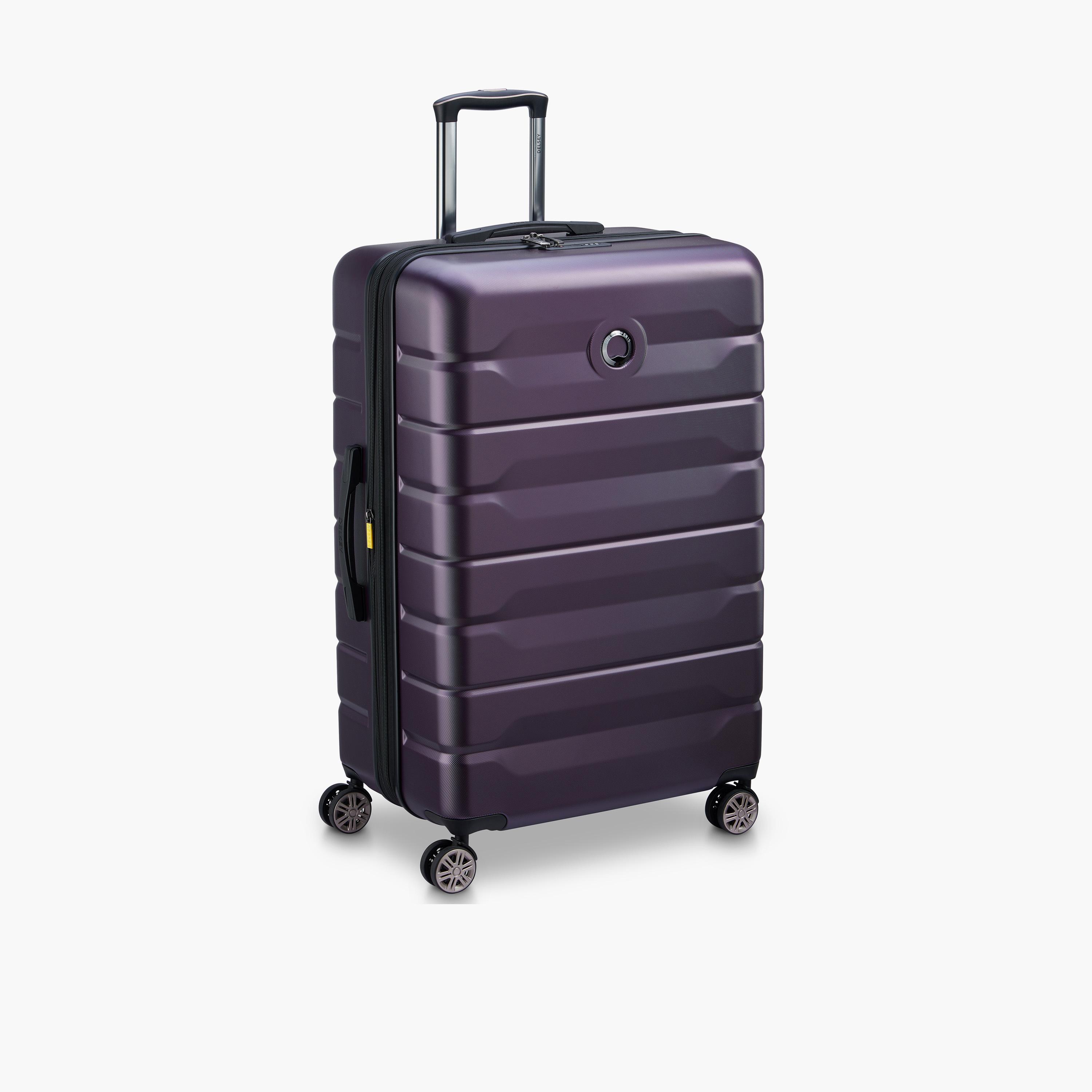 Delsey Paris Air Armour Hardcase Expendable Double Wheel Large Trolley Suitcase 78 CM purple-travel-luggagesandbags-luggage-image-5