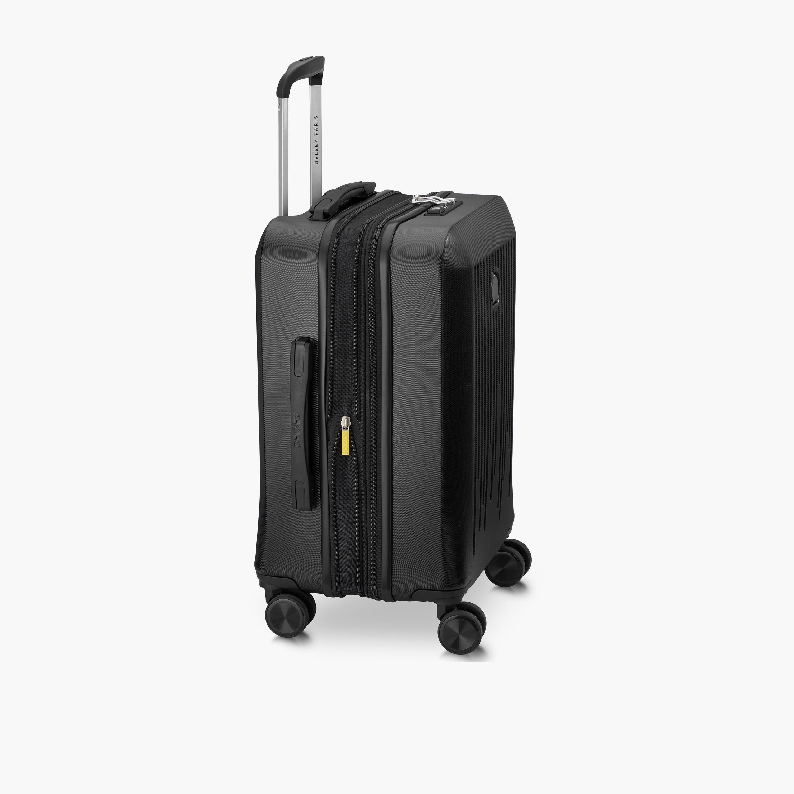 Delsey Paris Christine Hardside Expendable Double Wheel Luggage Trolley Suitcase 55 CM Black-travel-luggagesandbags-luggage-image-6