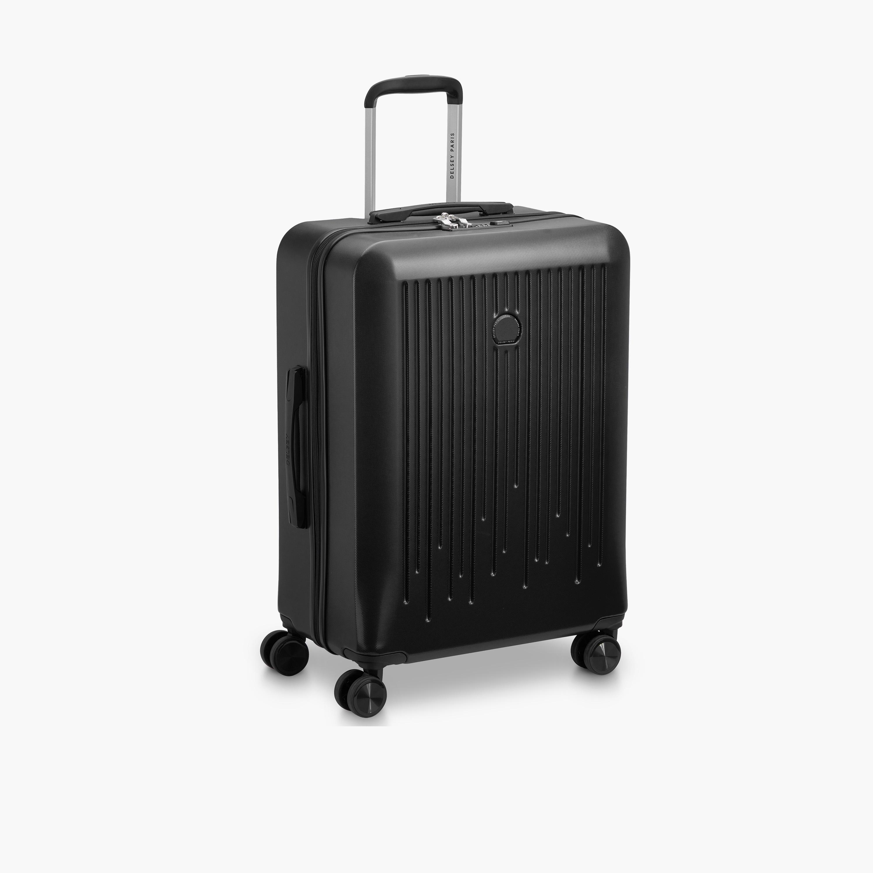 Delsey Paris Christine Hardside Expendable Double Wheel Luggage Trolley Suitcase 70 CM Black-travel-luggagesandbags-luggage-image-5