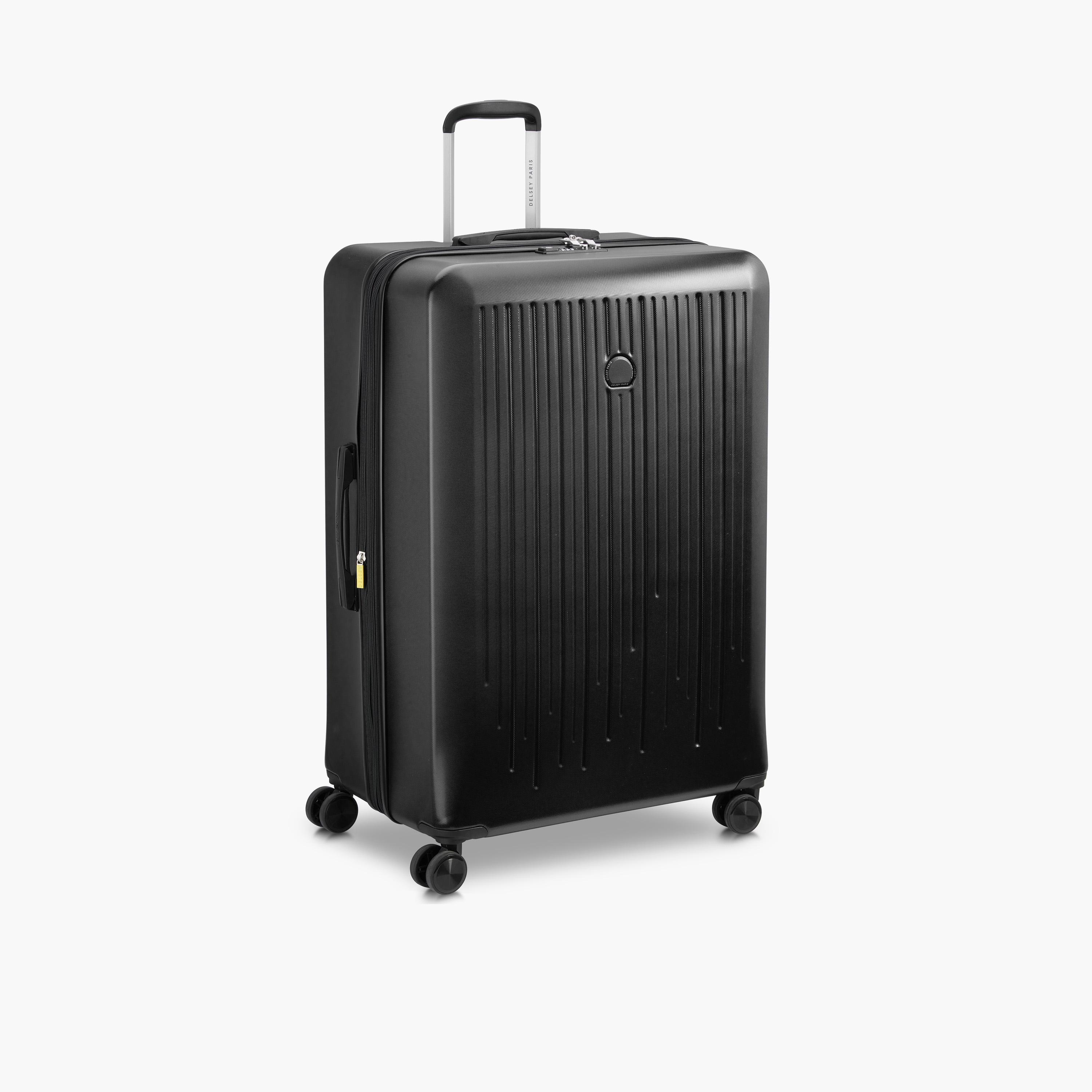 Delsey Paris Christine Hardside Expendable Double Wheel Luggage Trolley Suitcase 82 CM Black-travel-luggagesandbags-luggage-image-5