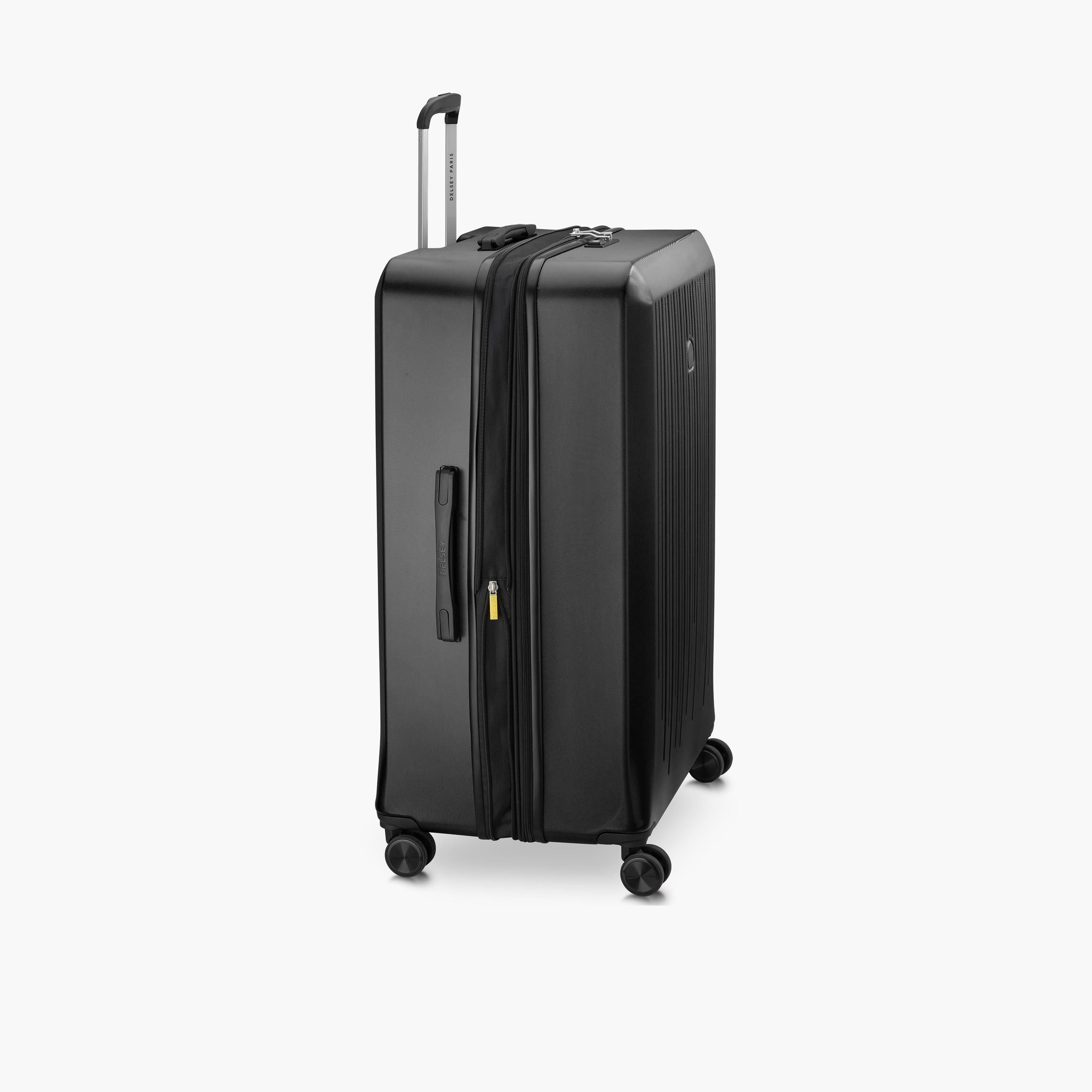 Delsey Paris Christine Hardside Expendable Double Wheel Luggage Trolley Suitcase 82 CM Black-travel-luggagesandbags-luggage-image-6