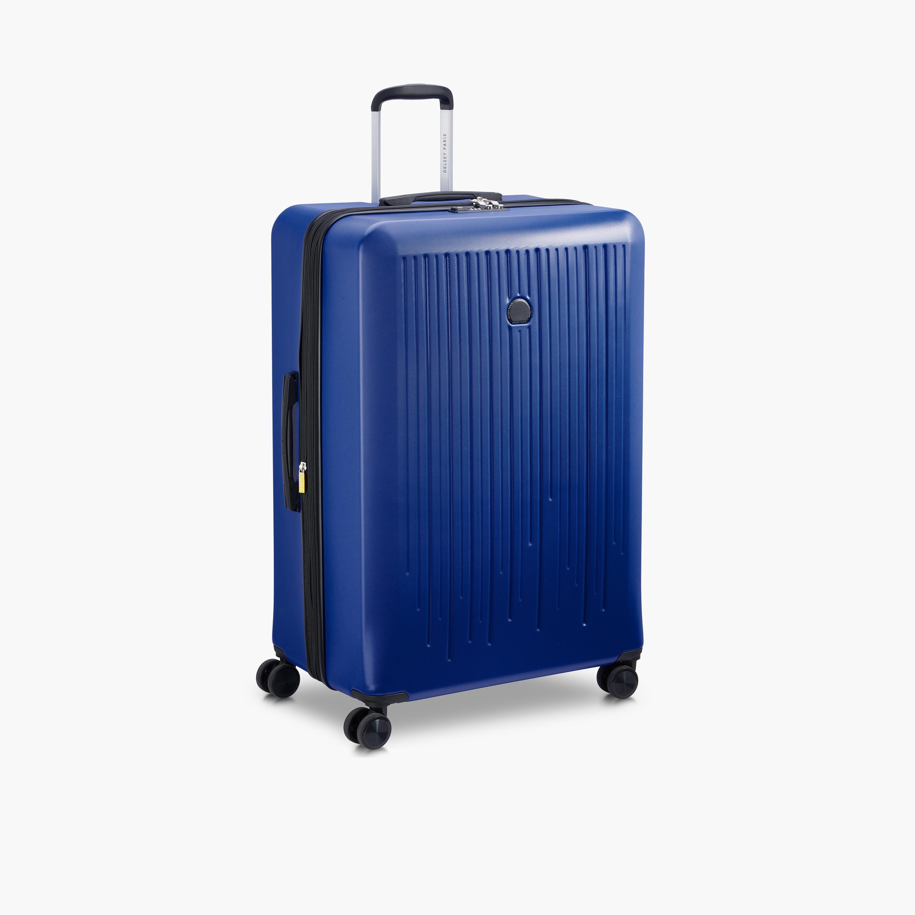 Delsey Paris Christine Hardside Expendable Double Wheel Luggage Trolley Suitcase 82 CM Blue-travel-luggagesandbags-luggage-image-5