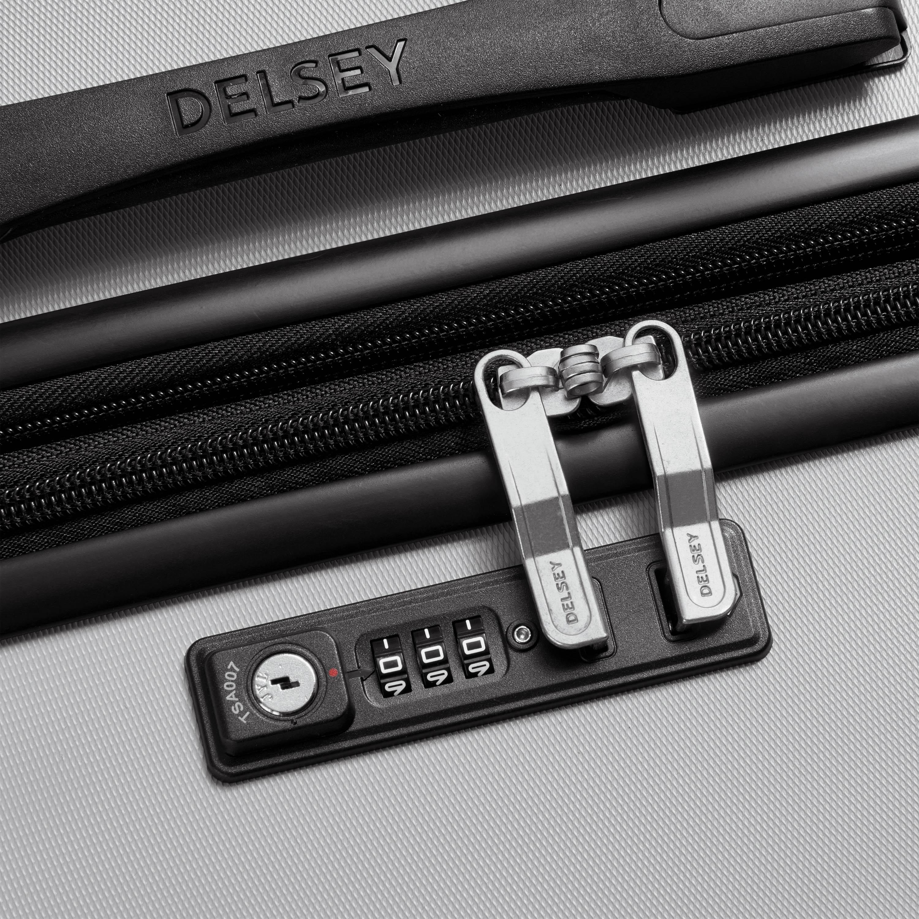 Delsey Paris Christine Hardside Expendable Double Wheel Luggage Trolley Suitcase 55 CM strom grey-travel-luggagesandbags-luggage-image-10