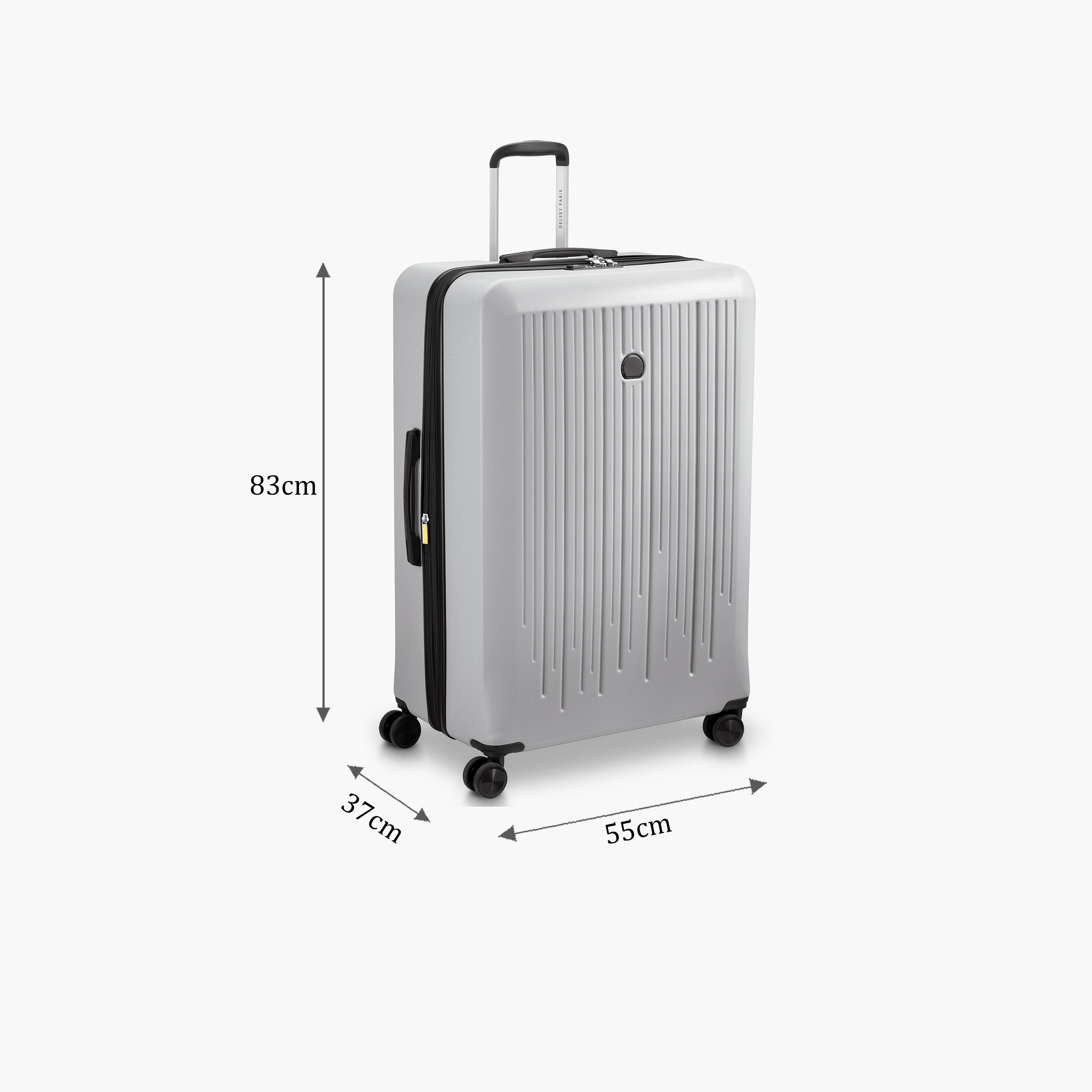 Delsey Paris Christine Hardside Expendable Double Wheel Luggage Trolley Suitcase 82 CM storm grey-travel-luggagesandbags-luggage-image-2