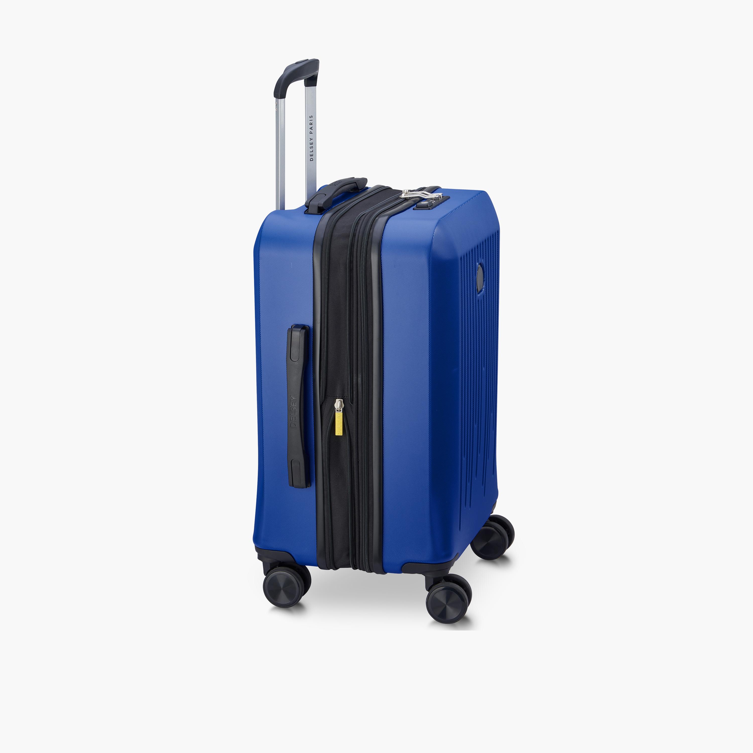 Delsey Paris Christine Hardside Expendable Double Wheel Luggage Trolley Suitcase 3pcs set (L+M+S) 55/70/82 CM Blue-travel-luggagesandbags-luggage-image-4