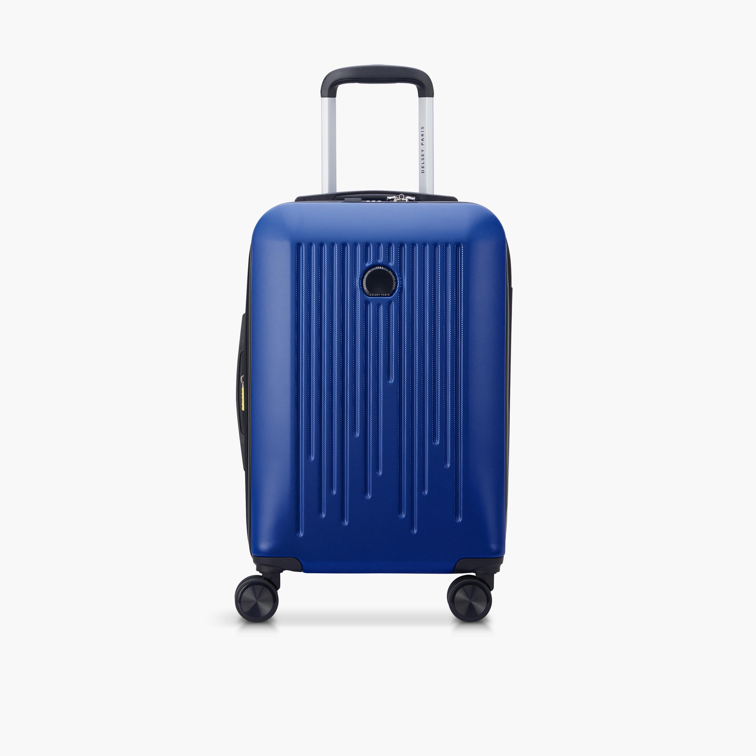 Delsey Paris Christine Hardside Expendable Double Wheel Luggage Trolley Suitcase 2pcs set (L+S) 55/82 CM Blue-travel-luggagesandbags-luggage-image-4