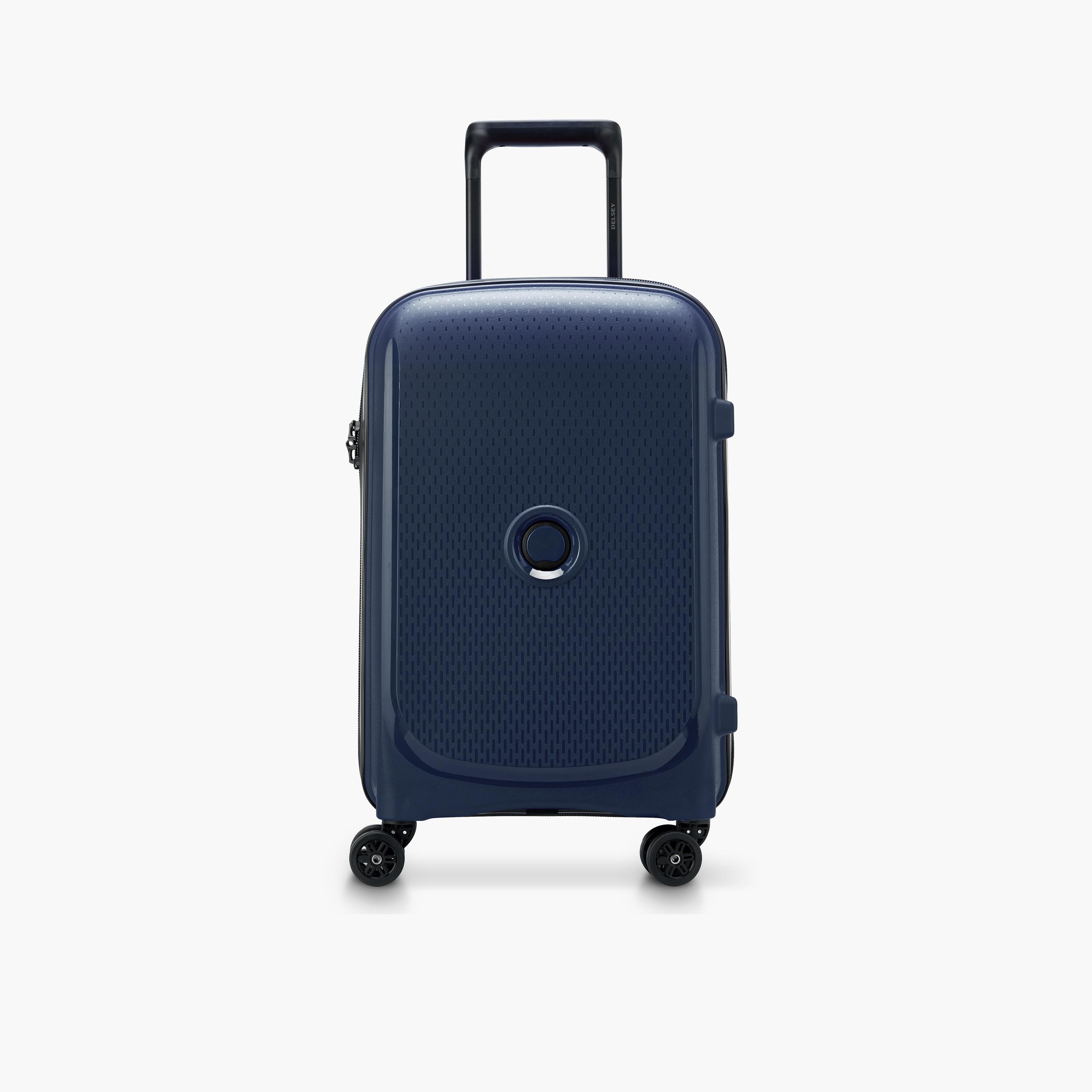 Delsey Paris Belmont + Hardcase Expendable Double Wheel Luggage Suitcase 55 CM Blue-travel-luggagesandbags-luggage-image-1