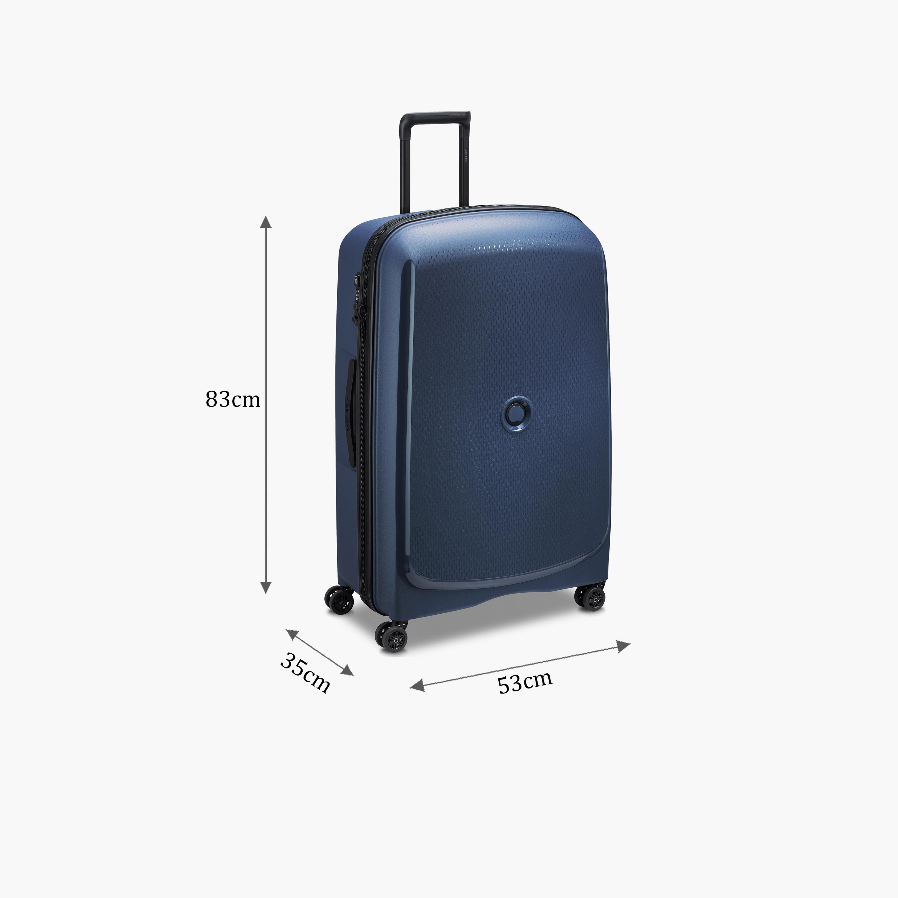 Delsey Paris Belmont + Hardcase Expendable Double Wheel Luggage Suitcase 83 CM Blue-travel-luggagesandbags-luggage-image-2
