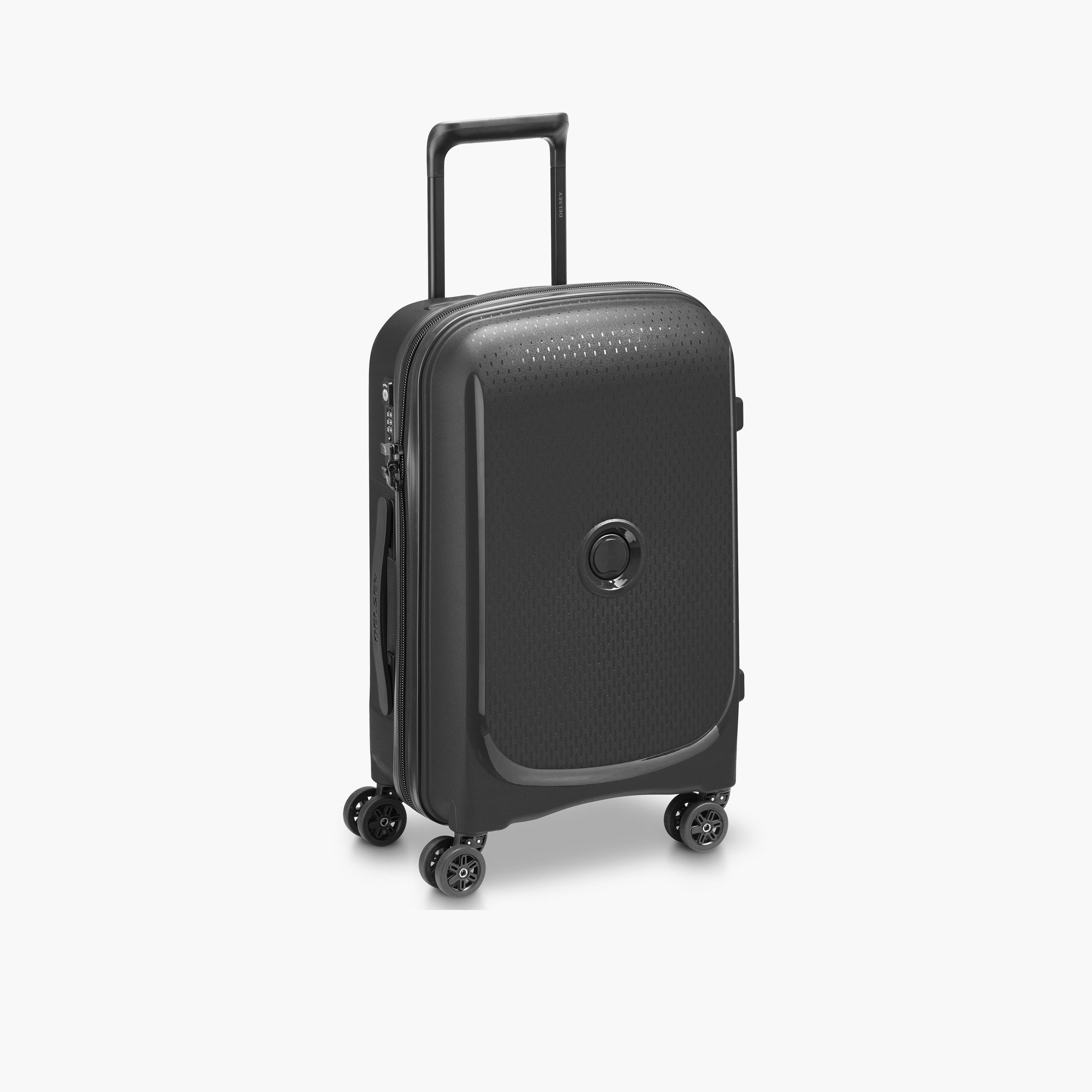 Delsey Paris Belmont + Hardcase Expendable Double Wheel Luggage Suitcase 55 CM Black-travel-luggagesandbags-luggage-image-5