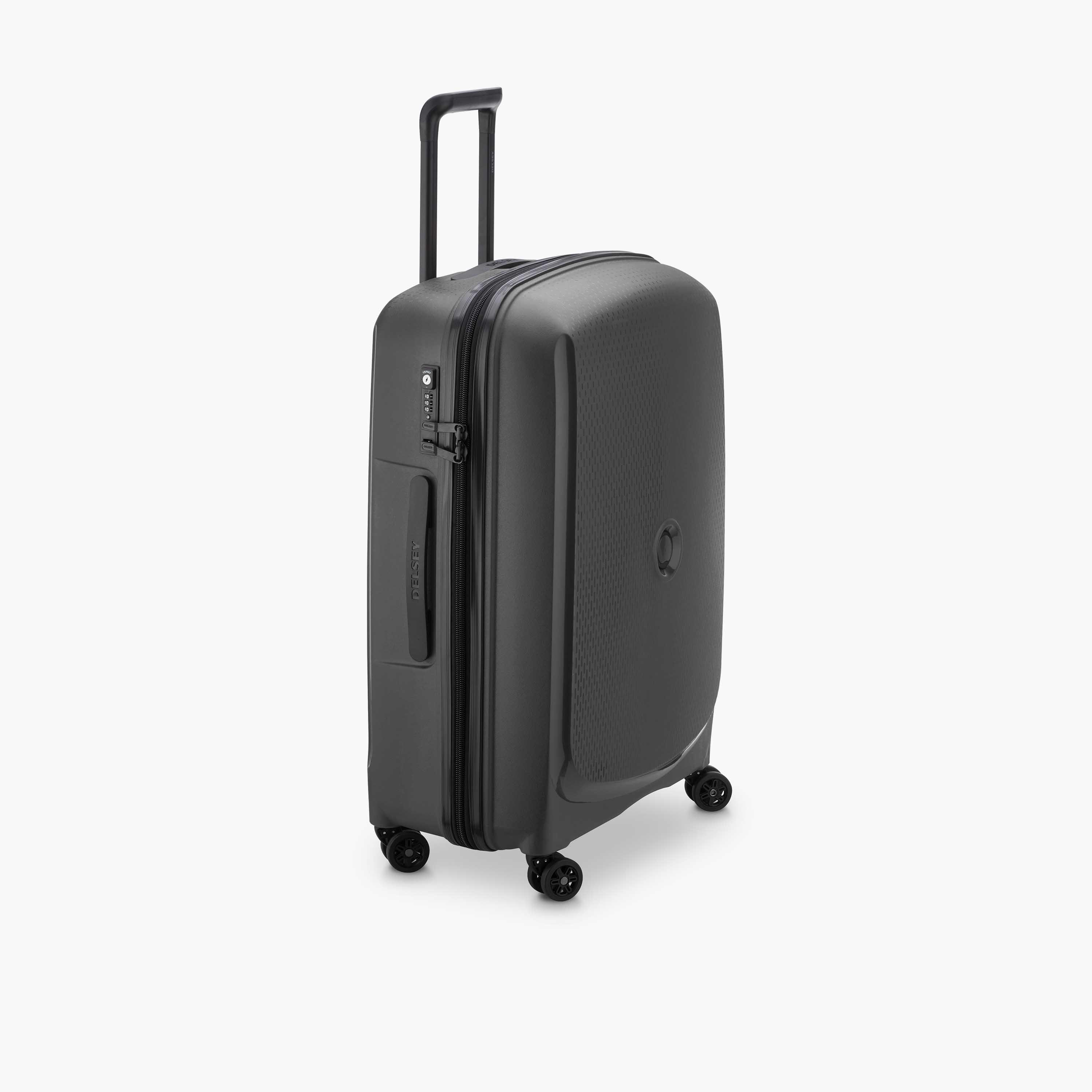 Delsey Paris Belmont + Hardcase Expendable Double Wheel Luggage Suitcase 71 CM Black-travel-luggagesandbags-luggage-image-12
