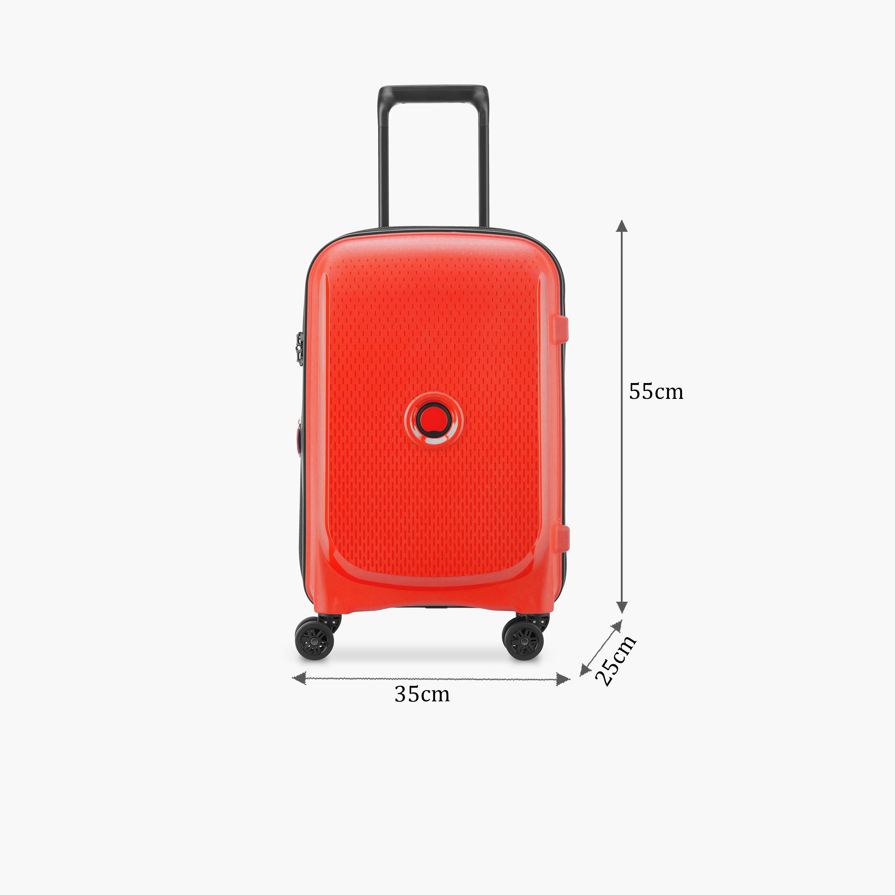 Delsey Paris Belmont + Hardcase Expendable Double Wheel Luggage Suitcase 55 CM Faded Red-travel-luggagesandbags-luggage-image-2