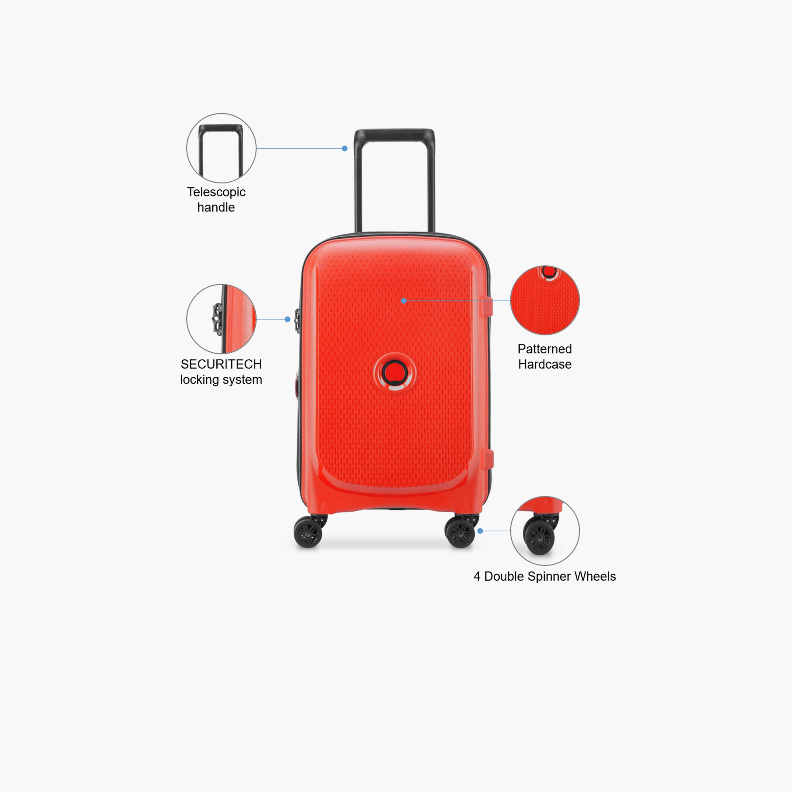Delsey Paris Belmont + Hardcase Expendable Double Wheel Luggage Suitcase 55 CM Faded Red-travel-luggagesandbags-luggage-image-3