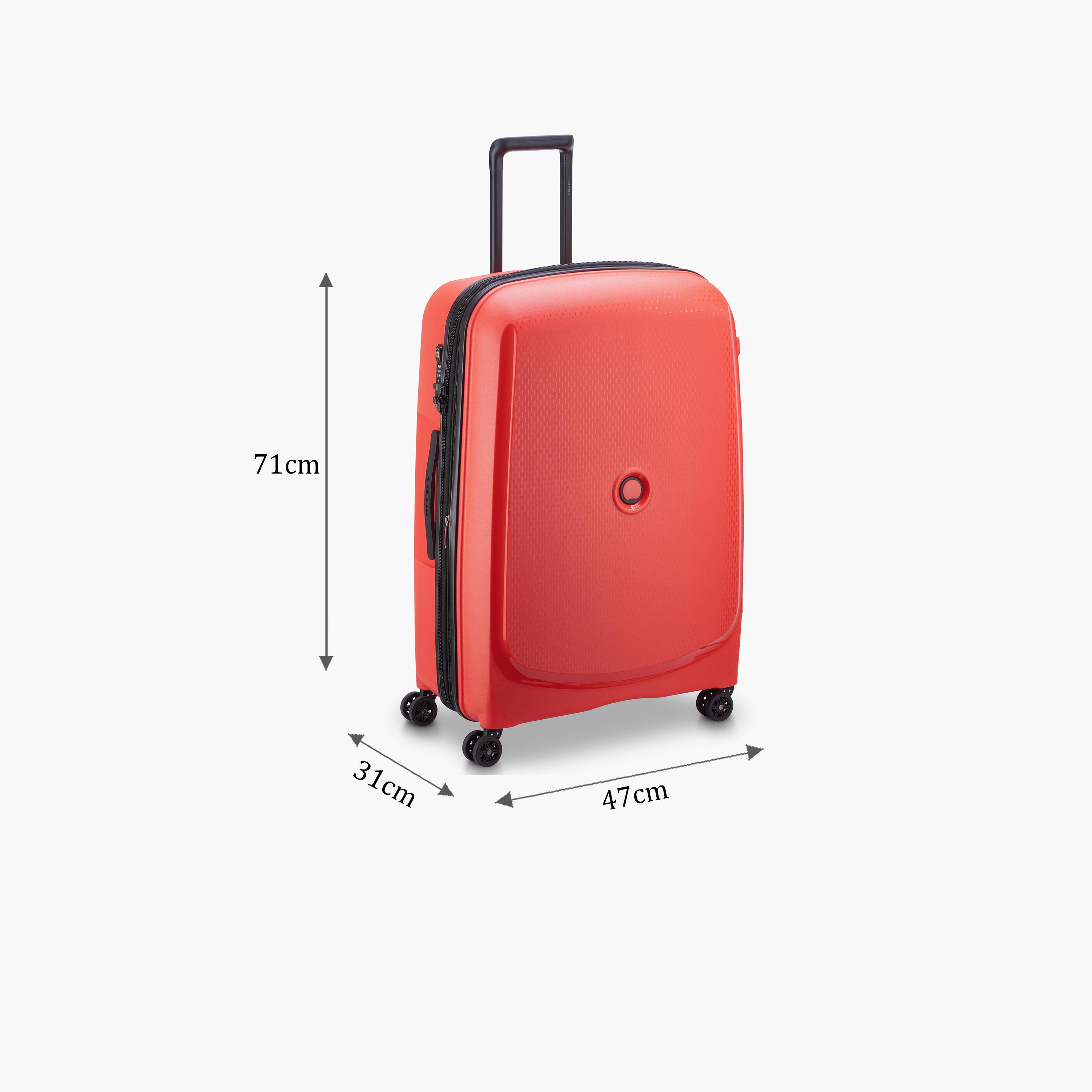 Delsey Paris Belmont + Hardcase Expendable Double Wheel Luggage Suitcase 71 CM Faded Red-travel-luggagesandbags-luggage-image-2
