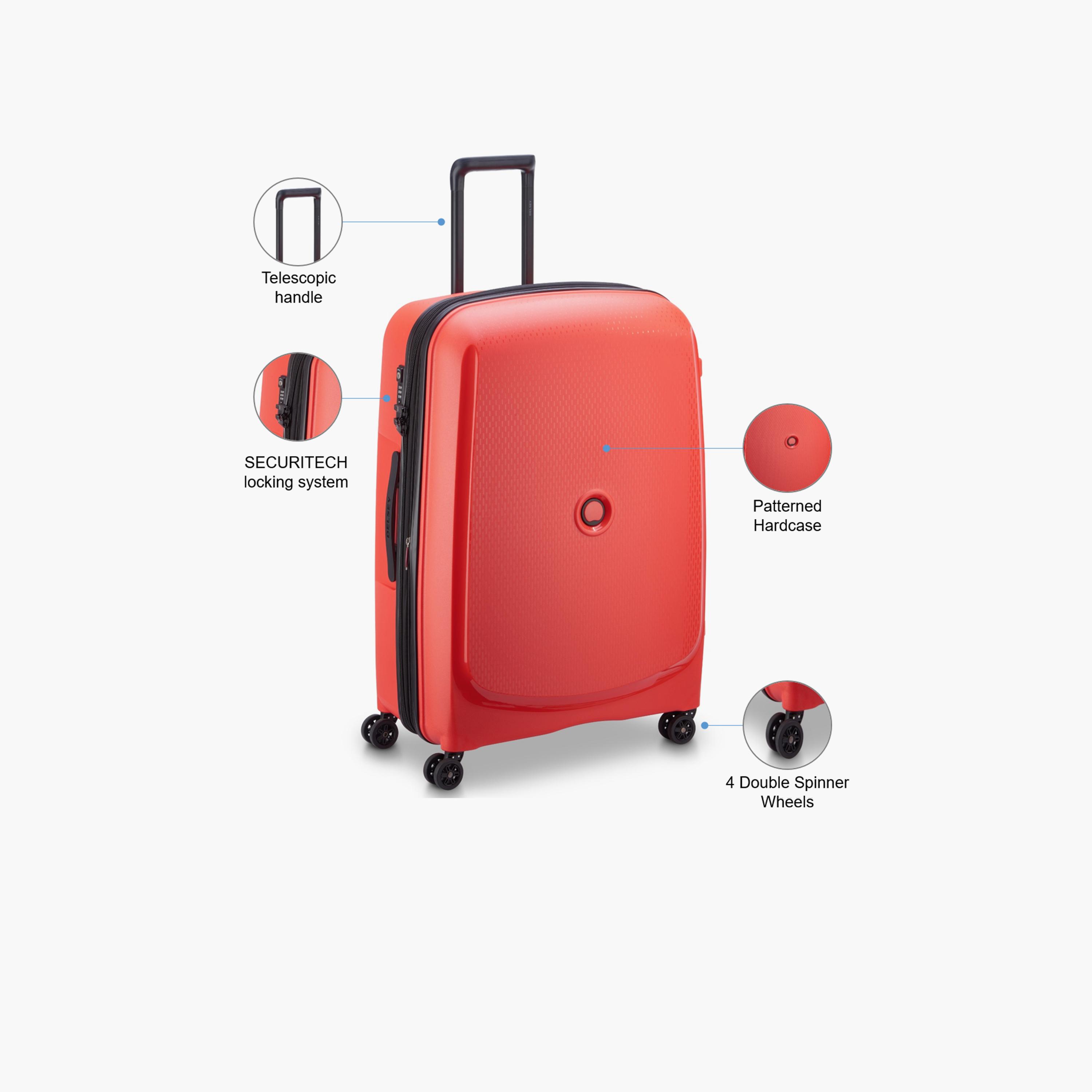 Delsey Paris Belmont + Hardcase Expendable Double Wheel Luggage Suitcase 71 CM Faded Red-travel-luggagesandbags-luggage-image-3