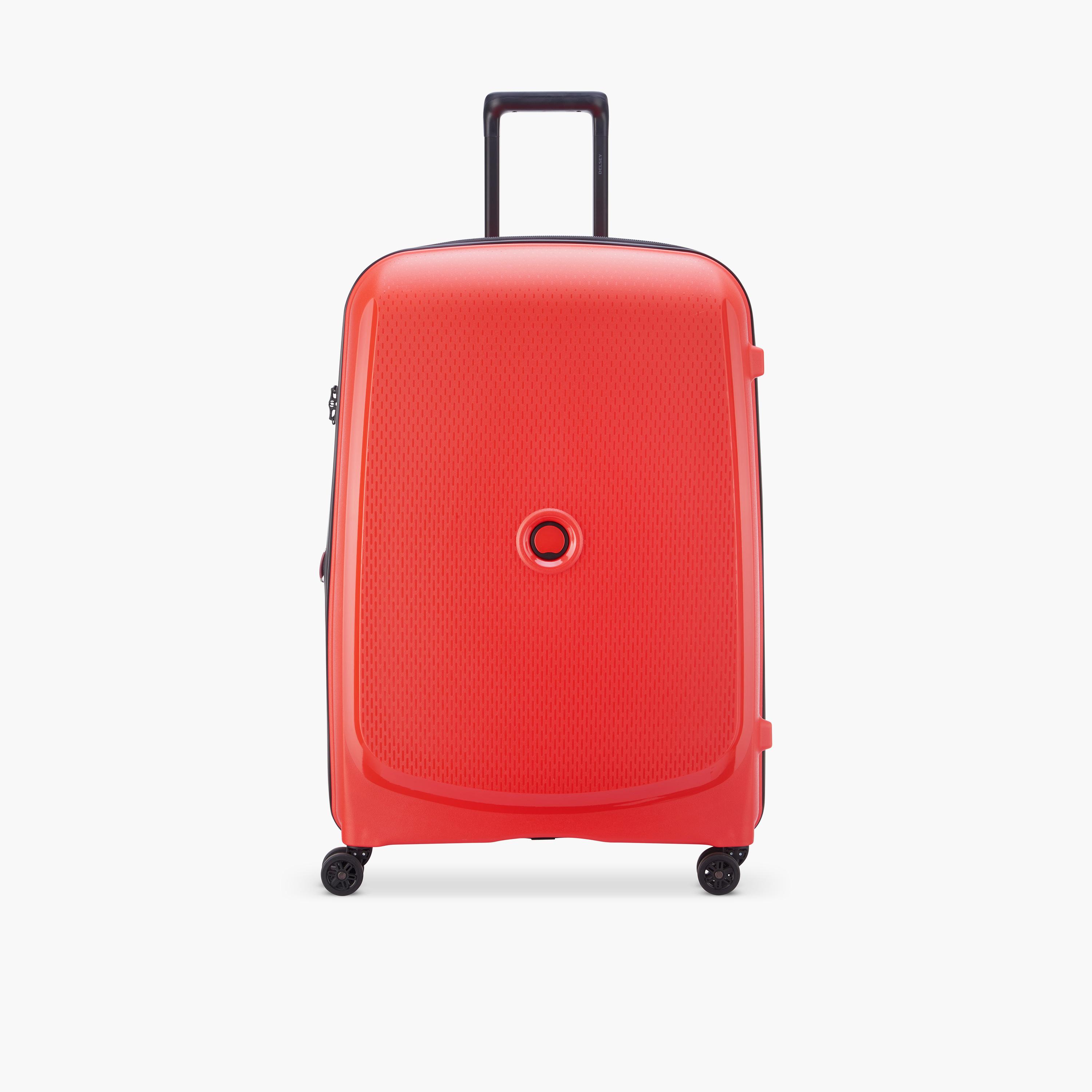 Delsey Paris Belmont + Hardcase Expendable Double Wheel Luggage Suitcase 83 CM Faded Red-travel-luggagesandbags-luggage-image-1