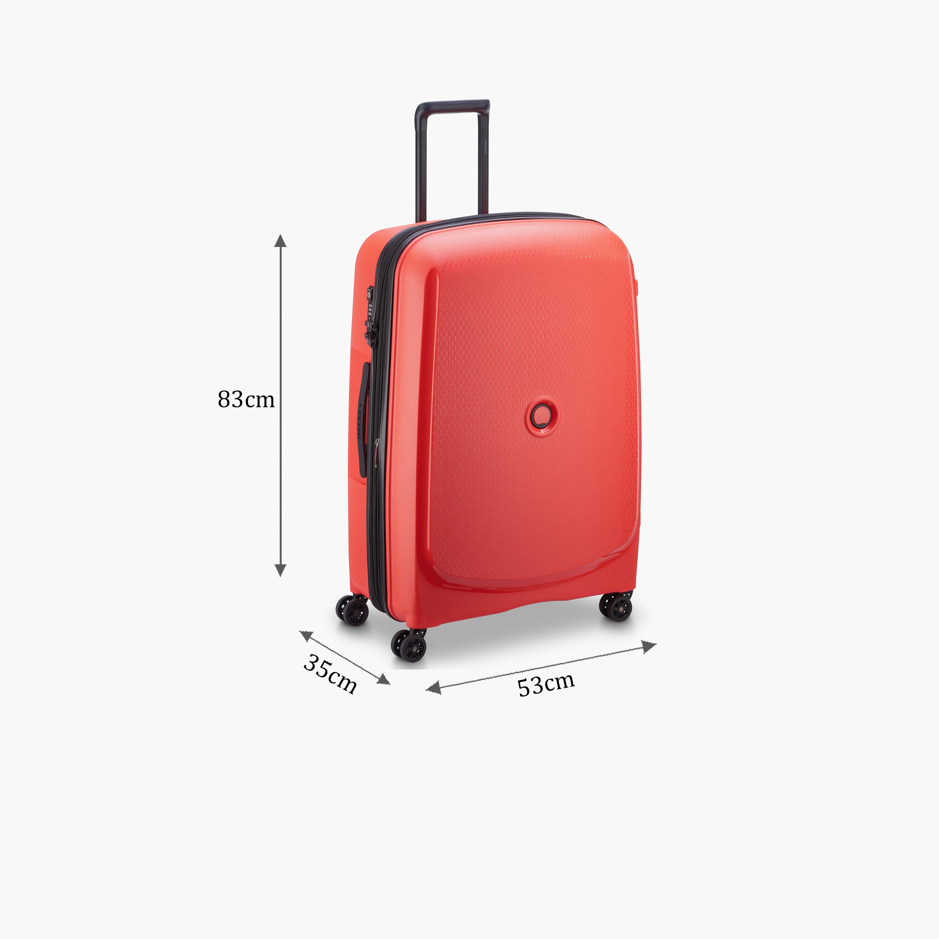 Delsey Paris Belmont + Hardcase Expendable Double Wheel Luggage Suitcase 83 CM Faded Red-travel-luggagesandbags-luggage-image-2