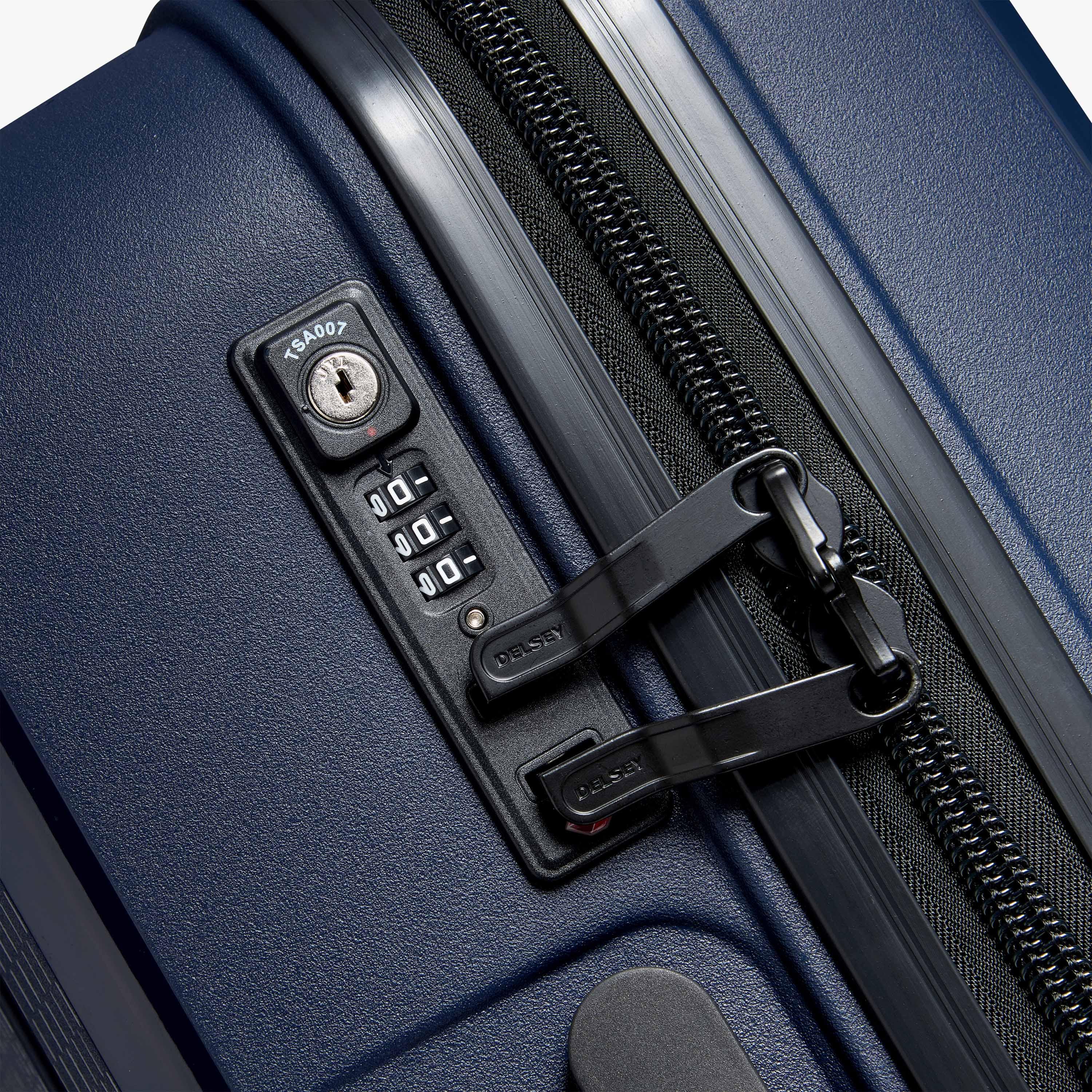 Delsey Paris Belmont + Hardcase Double Wheel Luggage Suitcase 3pcs set (L+M+S) 55/71/83 CM Blue-travel-luggagesandbags-luggage-image-5