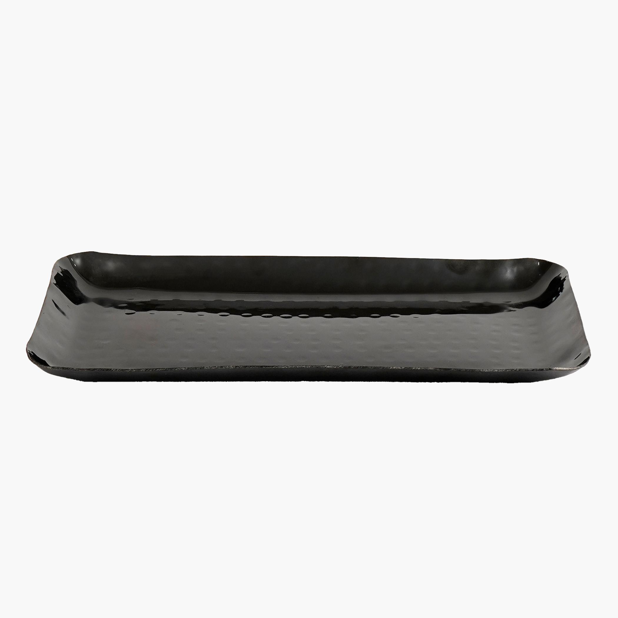 Hammered Textured Serving Platter - 27x27 cms-household-dining-serveware-servingplatters-image-2