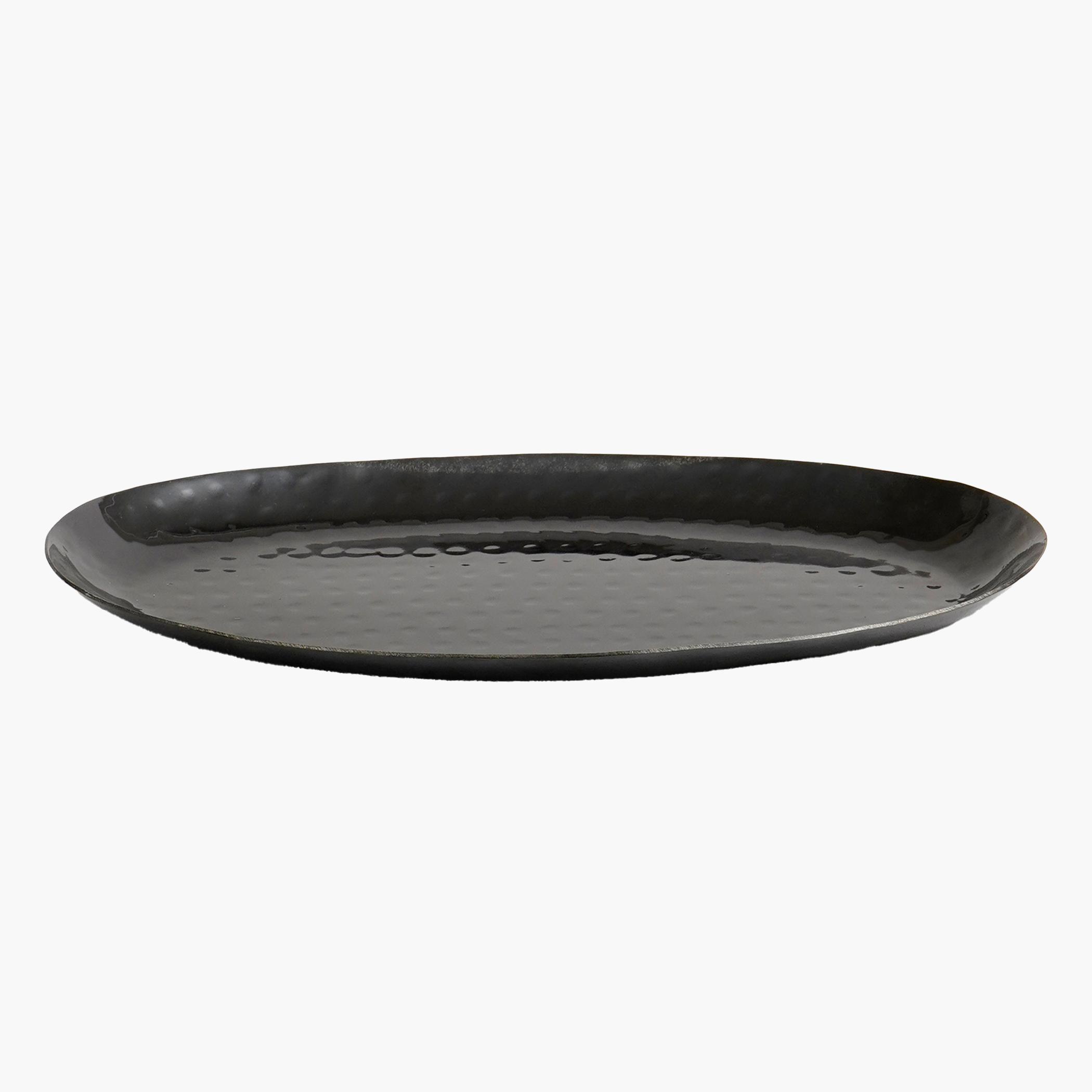 Hammered Texture Serving Platter - 25x14 cms-household-dining-serveware-servingplatters-image-2