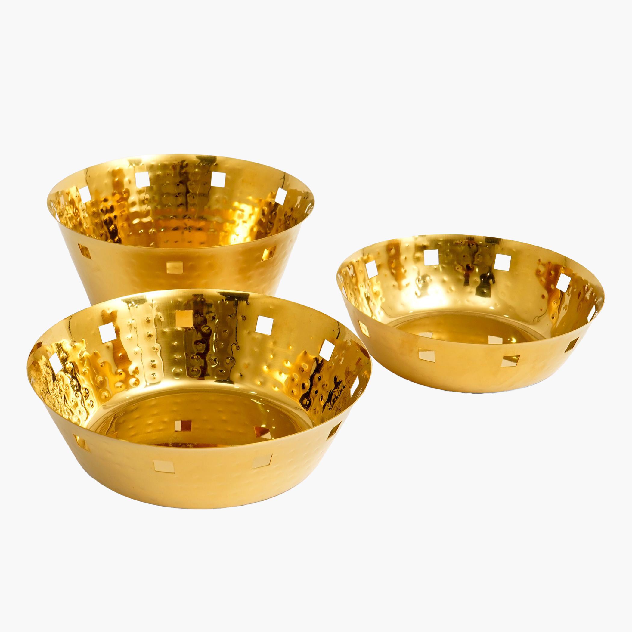 Hammered Textured Bread Basket-household-kitchen-kitchentoolsandutensils-foodservingtools-image-2