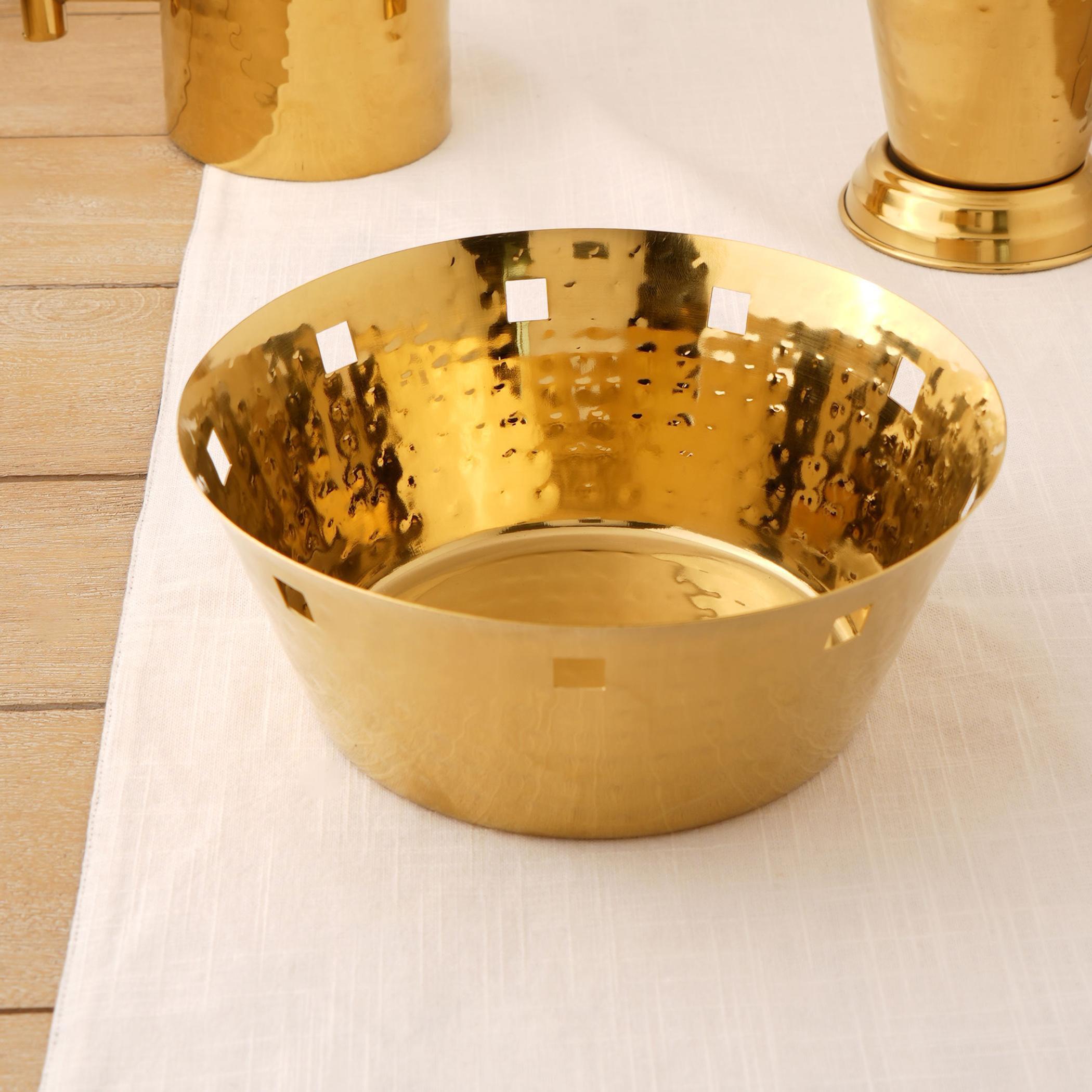 Hammered Textured Bread Basket-household-kitchen-kitchentoolsandutensils-foodservingtools-image-5