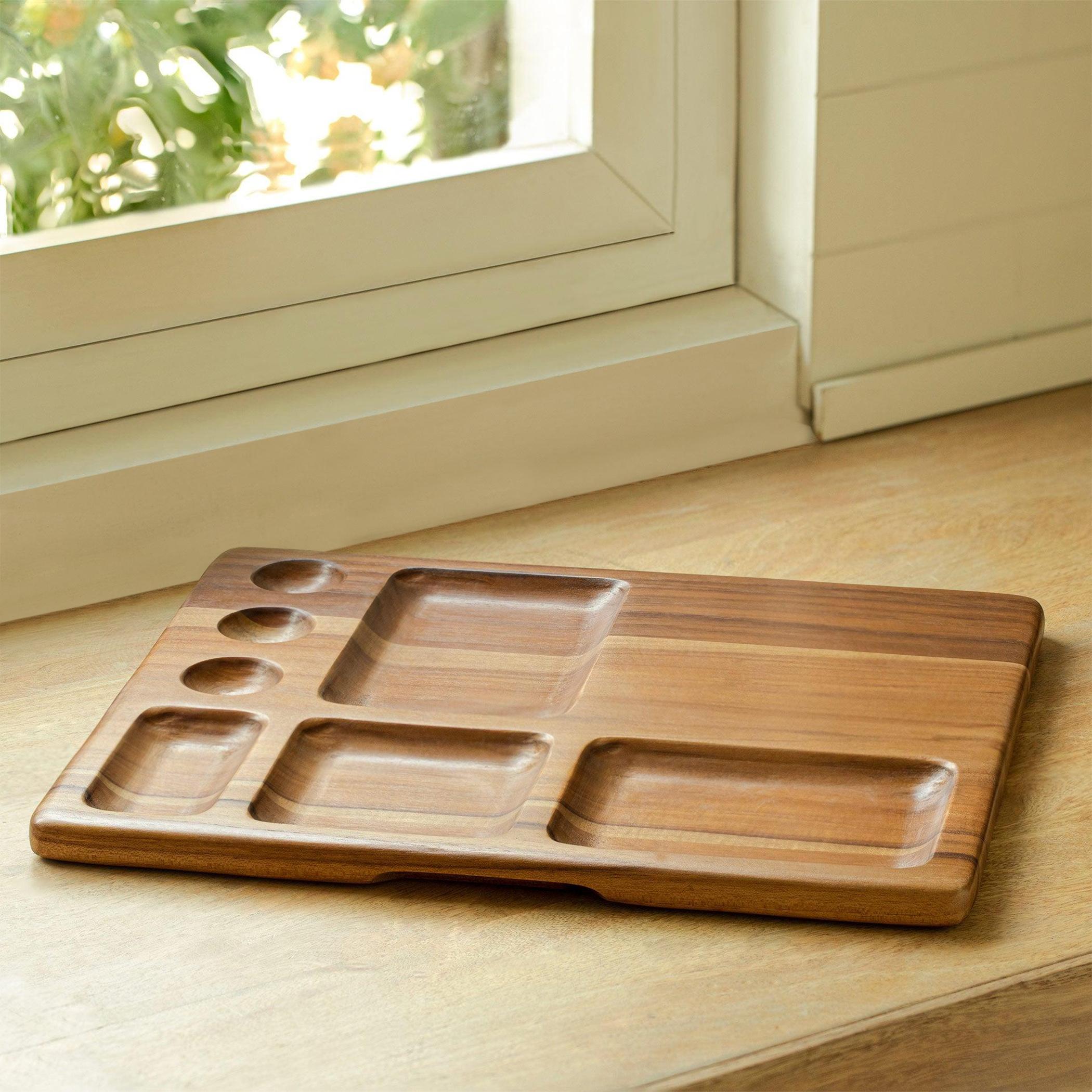 Ellementary Sous Chef Multi Utility Wooden Platter-household-dining-serveware-servingplatters-image-1