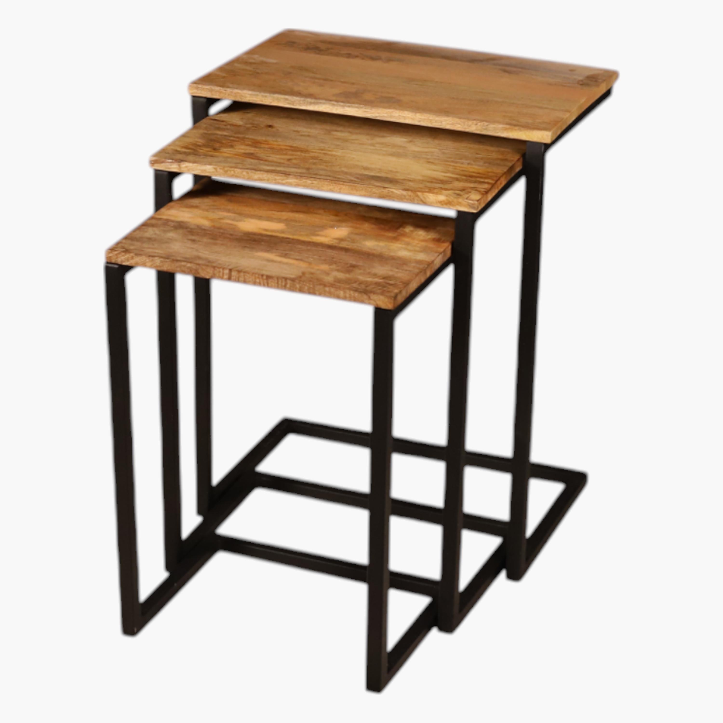 Wooden Top Nesting Table - Set of 3-furniture-livingroom-nestoftables-image-3