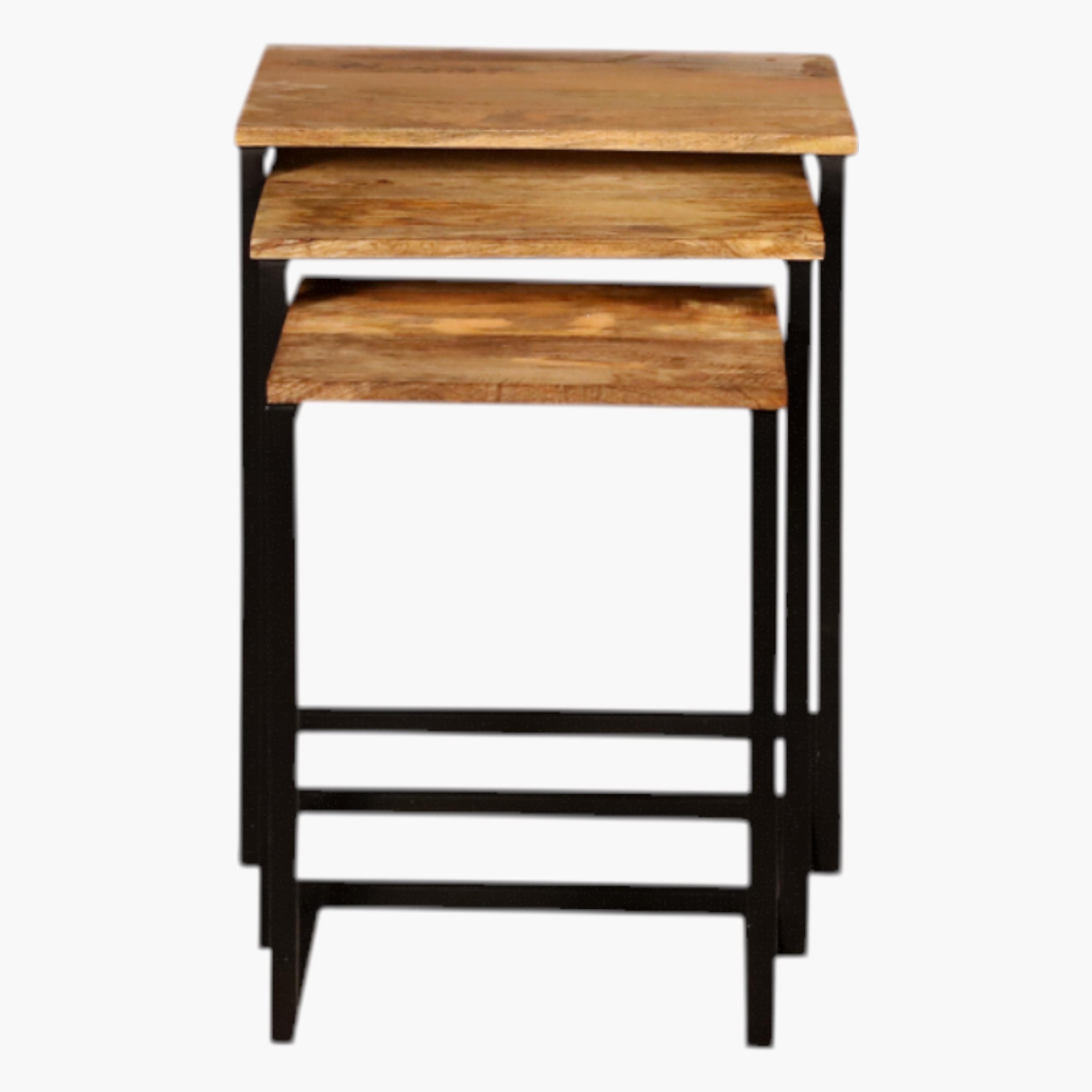 Wooden Top Nesting Table - Set of 3-furniture-livingroom-nestoftables-image-4