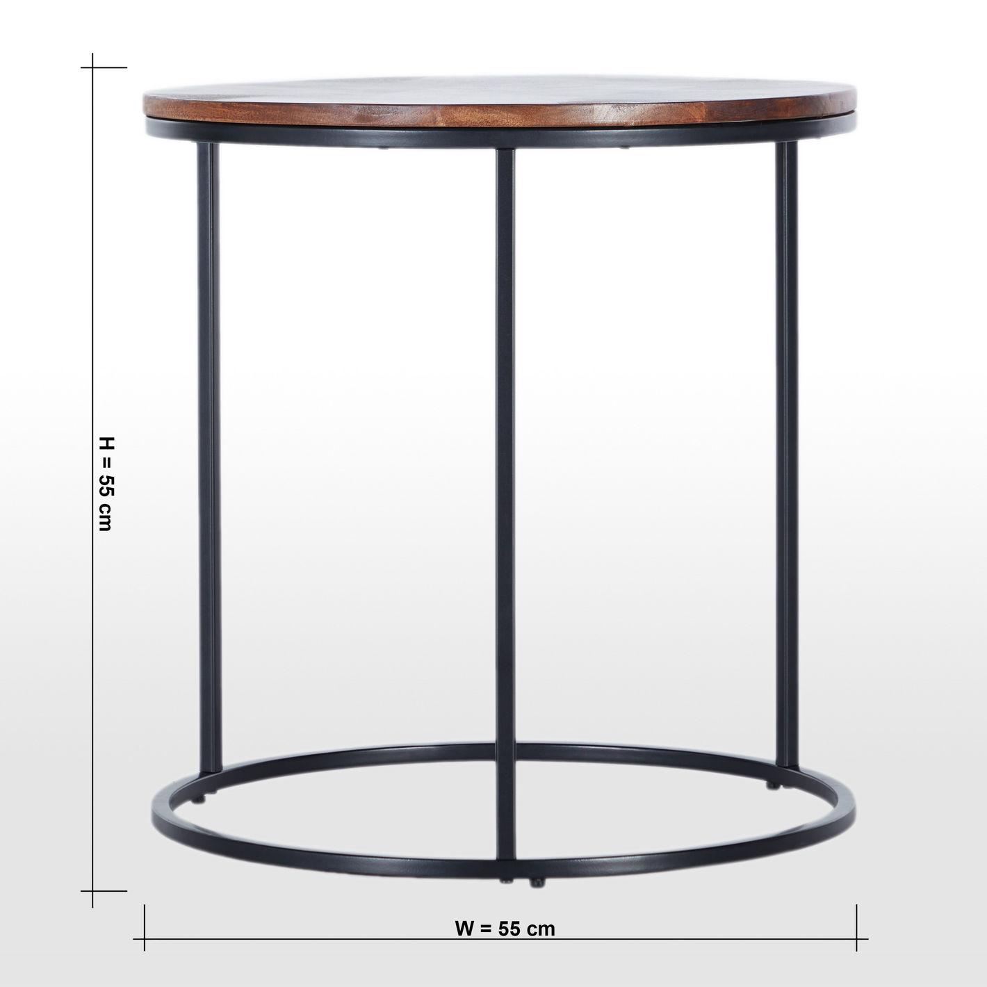 Rustic Fusion Wooden Top Coffee Table-furniture-livingroom-sideandendtables-image-5