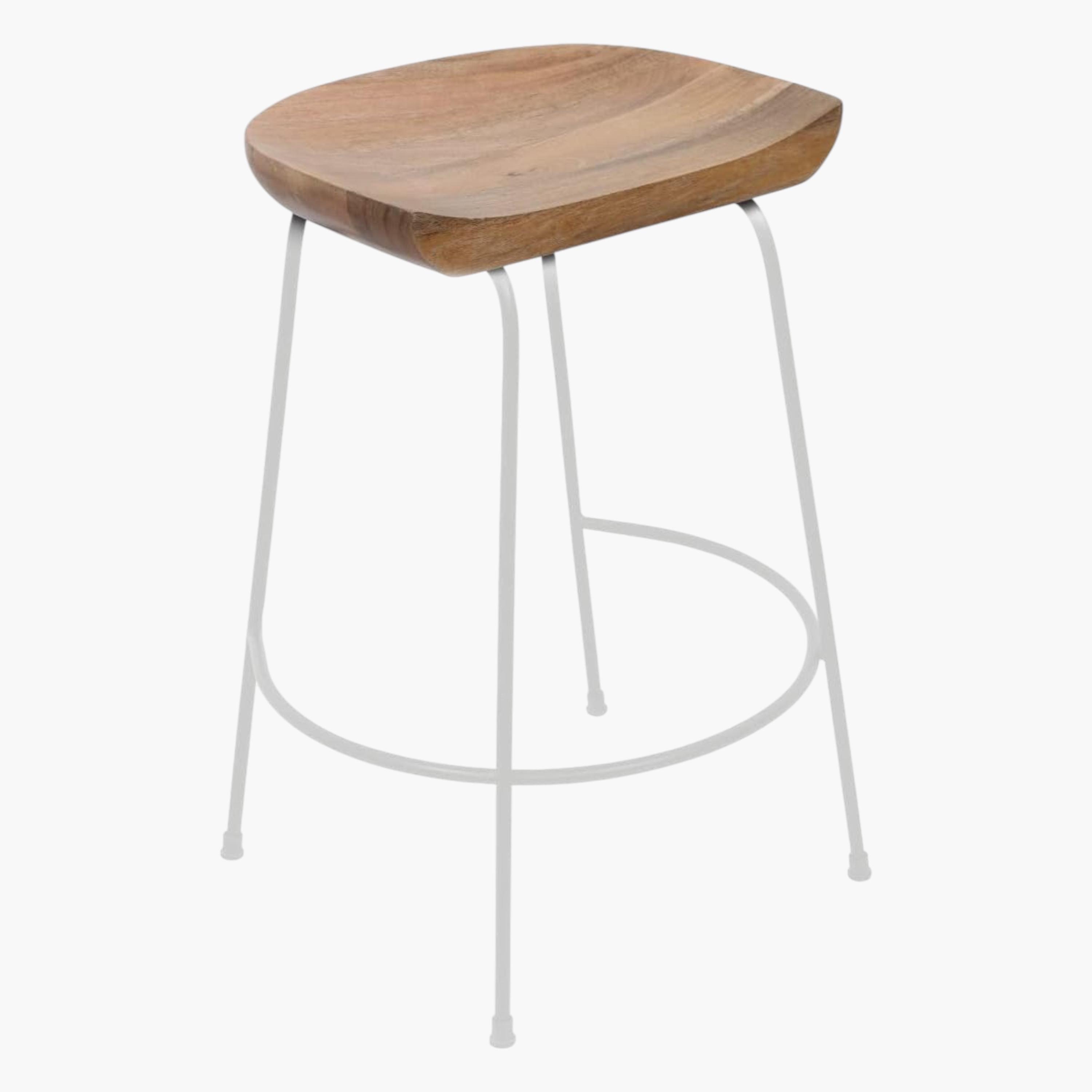 Wooden Seat 2-Piece Saddler Bar Stool Set - 51x43x79 cms-furniture-livingroom-sideandendtables-image-5