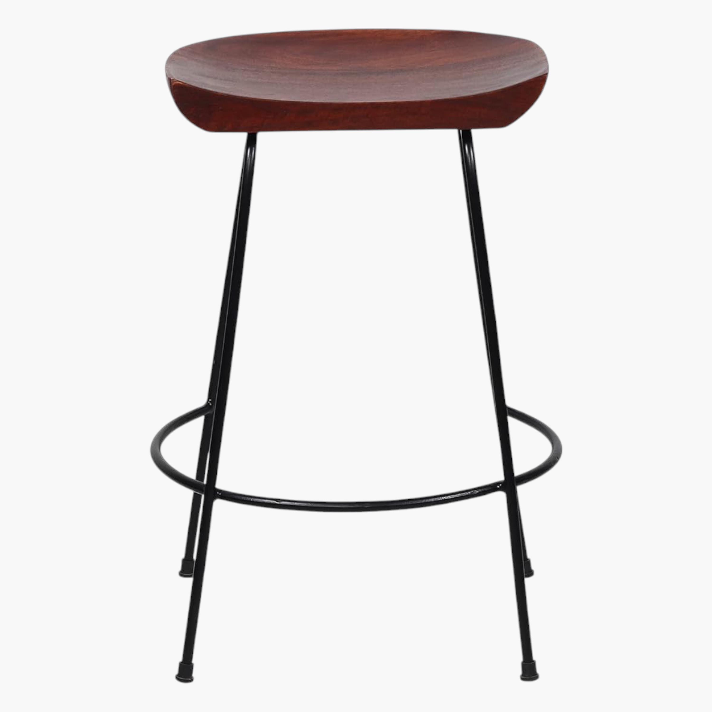 Wooden Seat 2-Piece Bar Stool Set-furniture-livingroom-sideandendtables-image-3