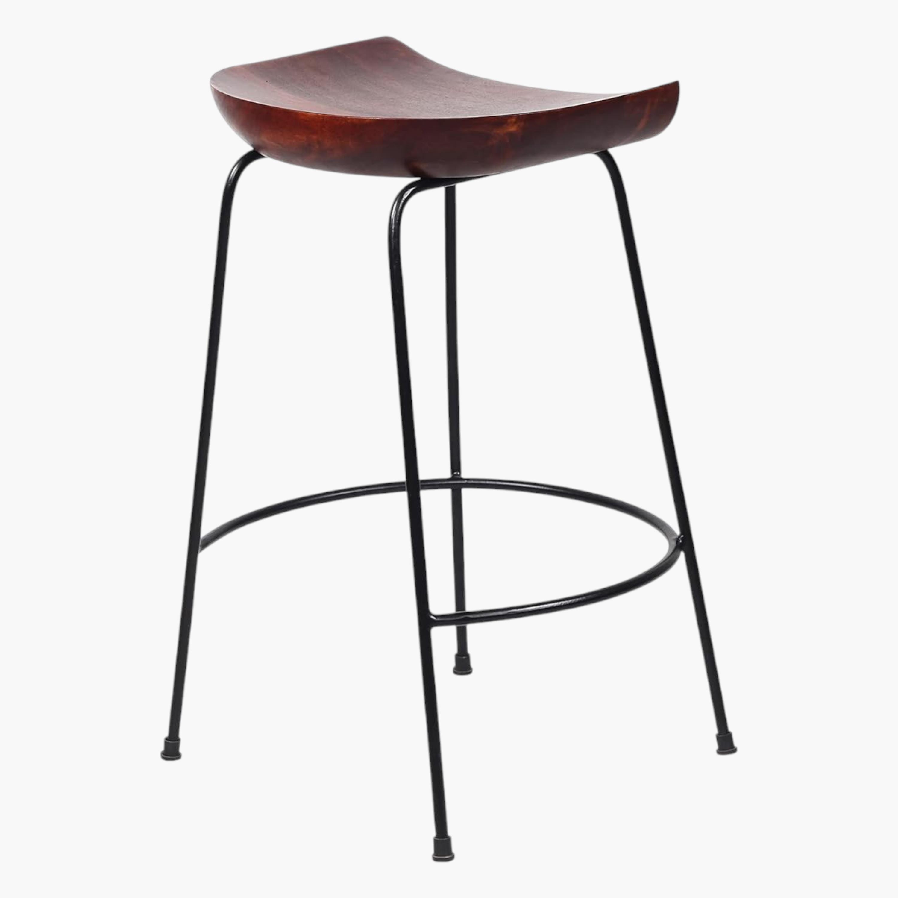 Wooden Seat 2-Piece Bar Stool Set-furniture-livingroom-sideandendtables-image-5