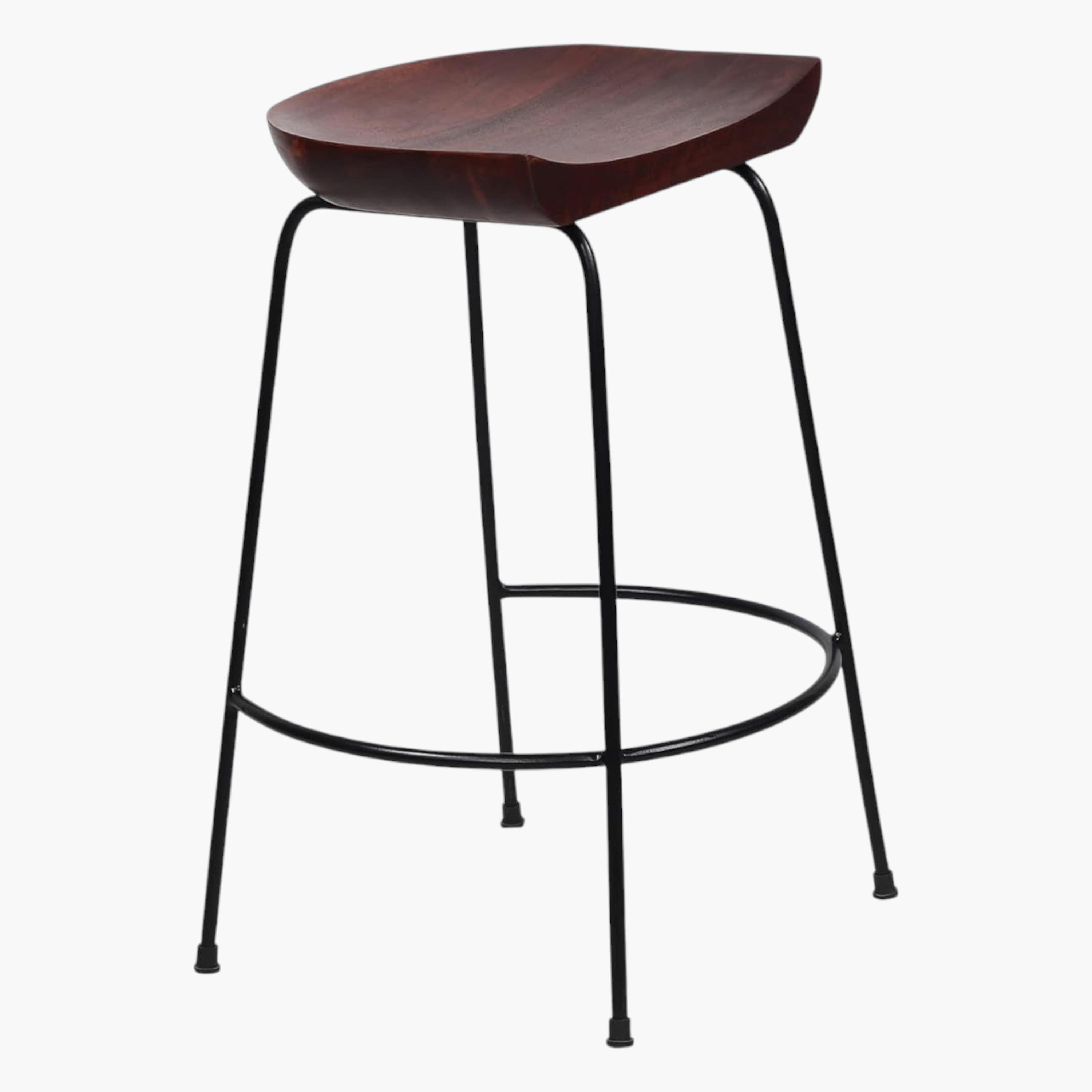 Wooden Seat 2-Piece Bar Stool Set-furniture-livingroom-sideandendtables-image-7