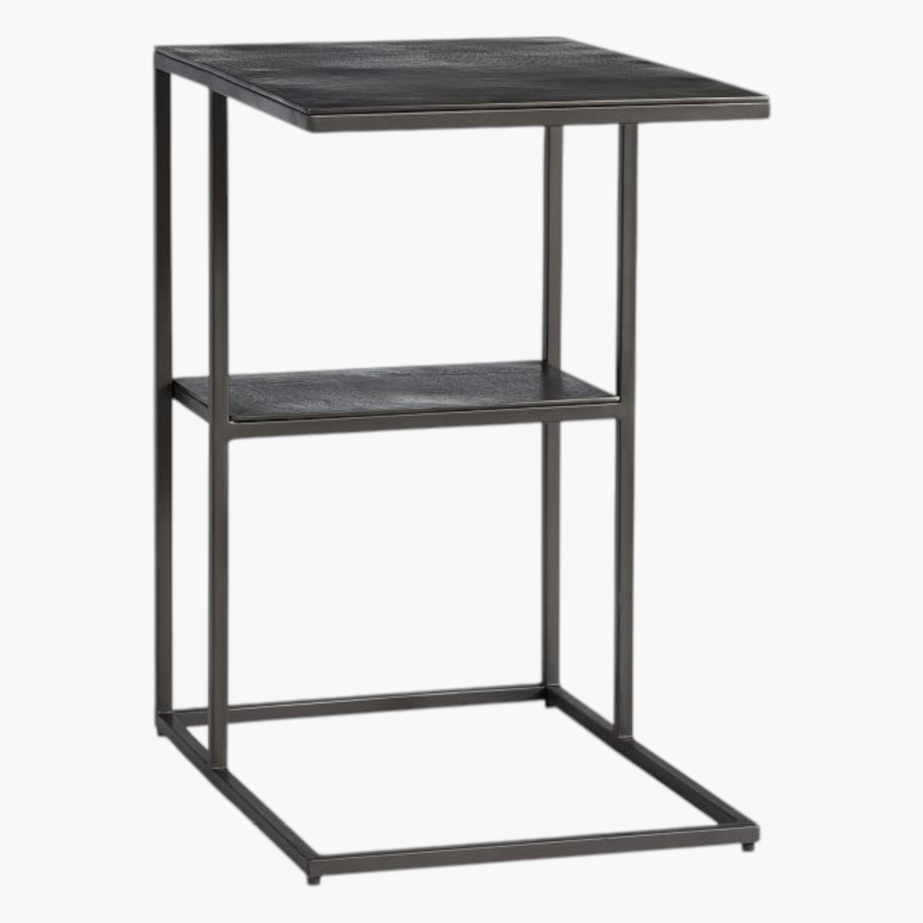 Marble Top C Side Table - 44x43x55 cms-furniture-livingroom-sideandendtables-image-1