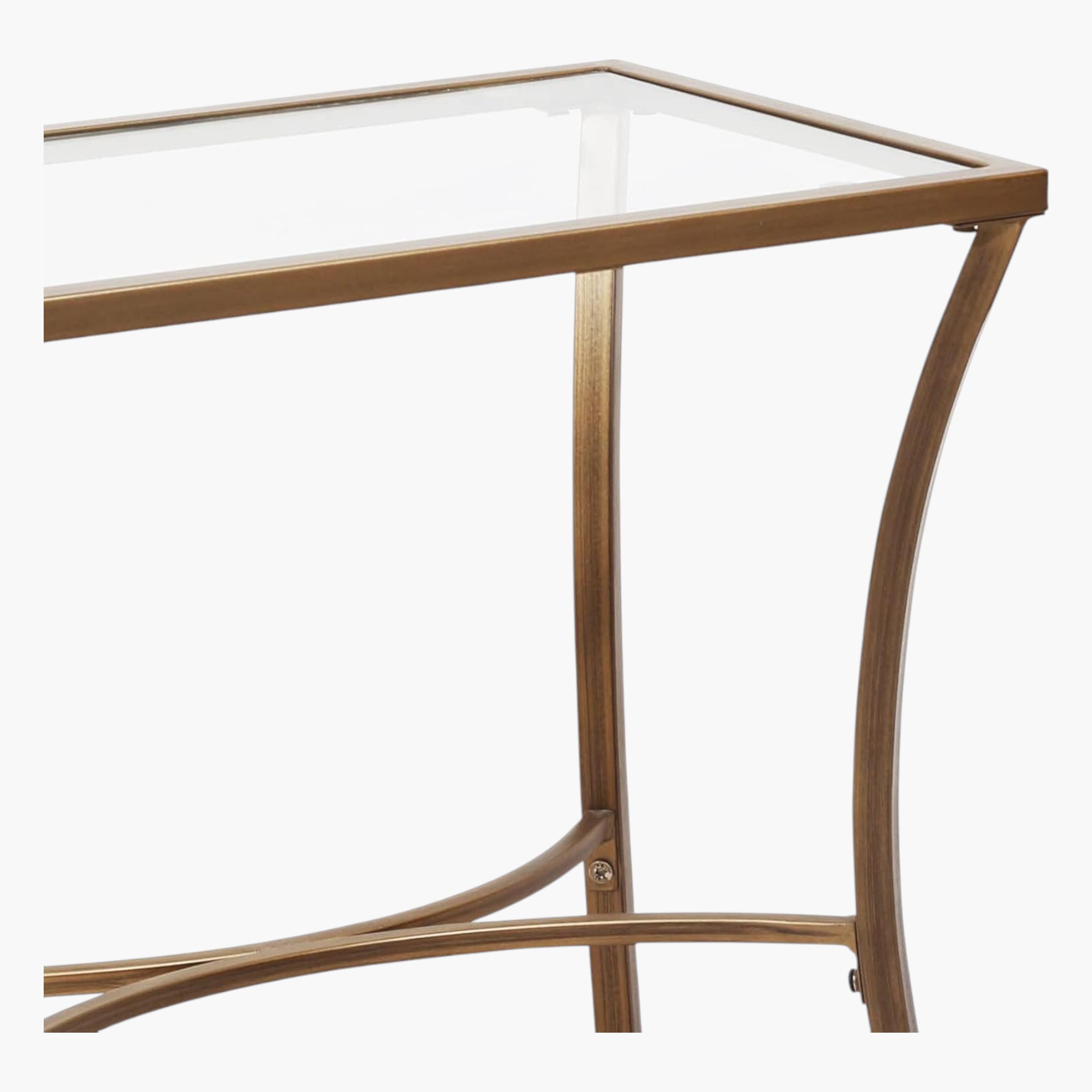 Glass Top Console Table - 46x41x64 cms-furniture-livingroom-sideandendtables-image-2