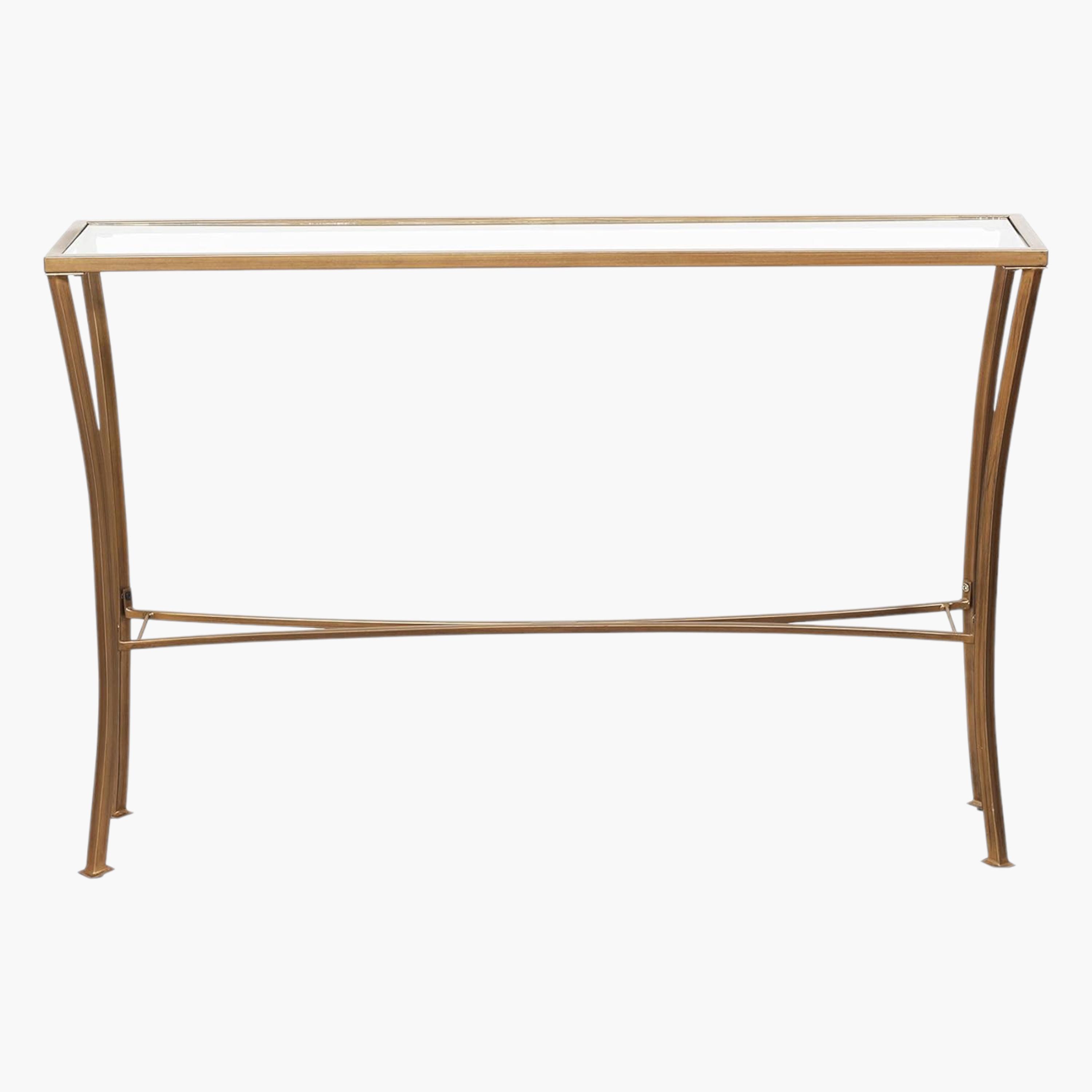 Glass Top Console Table - 46x41x64 cms-furniture-livingroom-sideandendtables-image-3