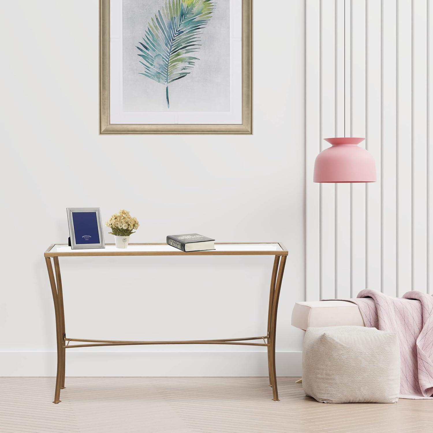 Glass Top Console Table - 46x41x64 cms-furniture-livingroom-sideandendtables-image-4
