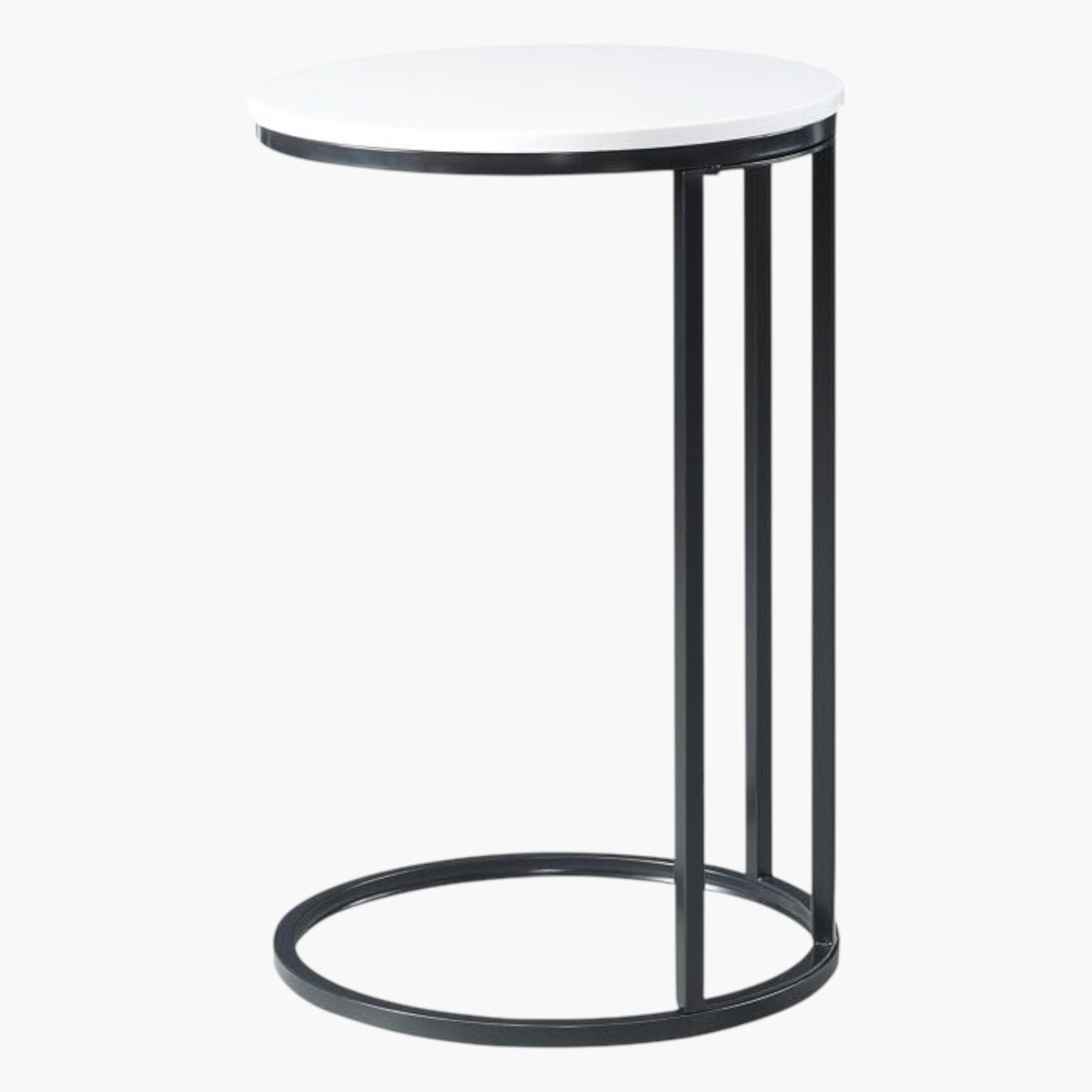 Marble Top Accent Table - 30x41x56 cms-furniture-livingroom-sideandendtables-image-3
