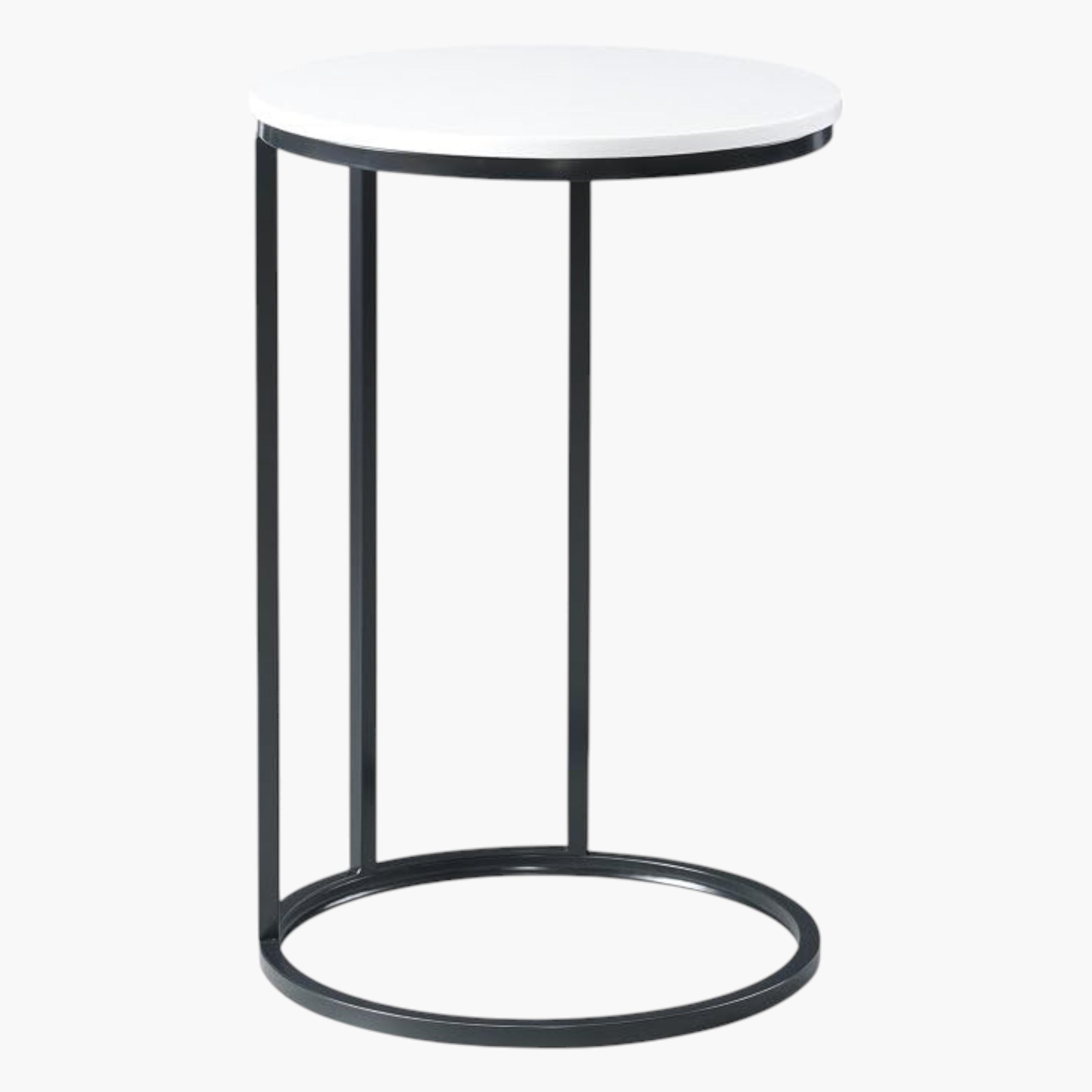 Marble Top Accent Table - 30x41x56 cms-furniture-livingroom-sideandendtables-image-4