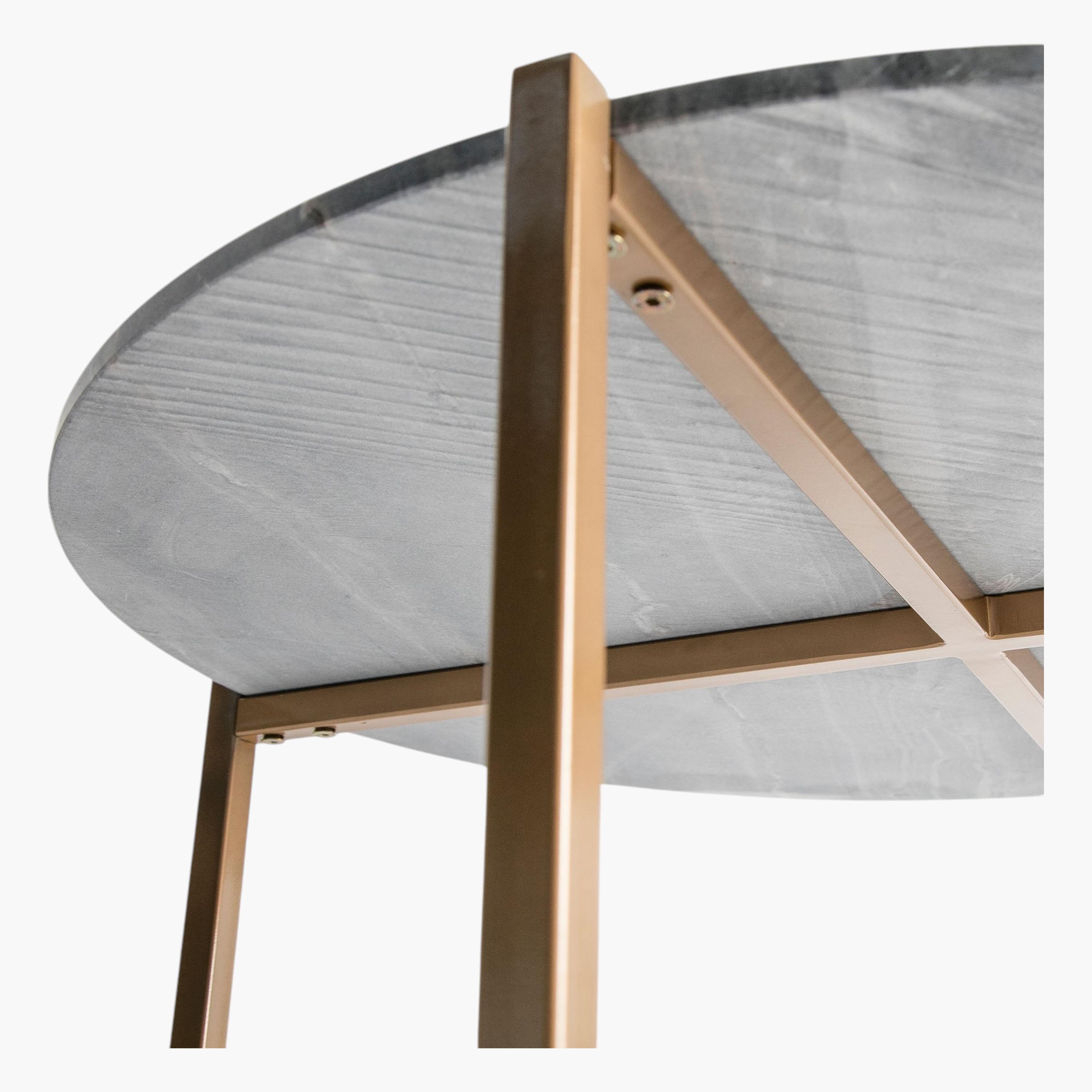 Elegant Contrast Marble Top Coffee Table-furniture-livingroom-sideandendtables-image-3