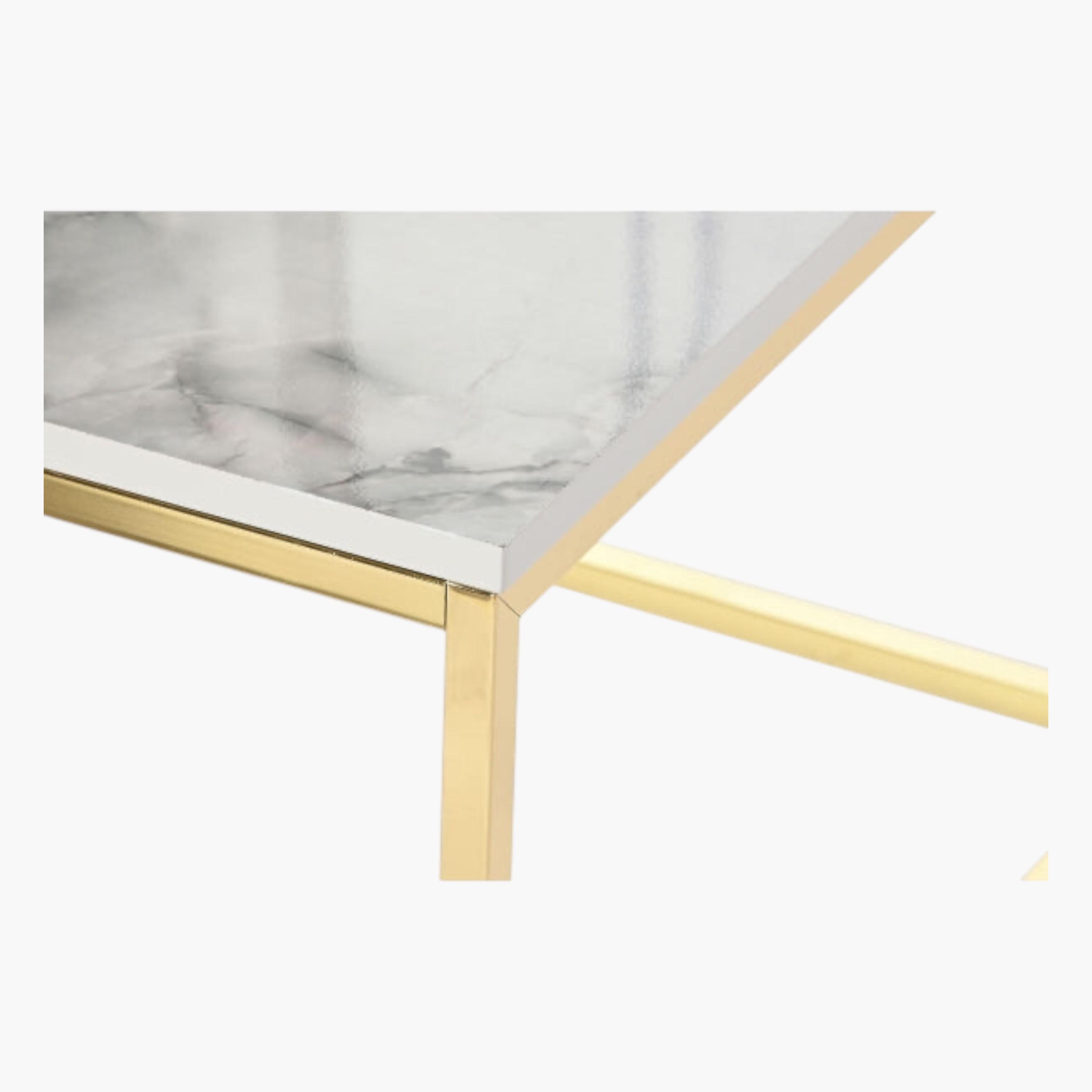 Sleek Marble Top Coffee Table-furniture-livingroom-sideandendtables-image-2